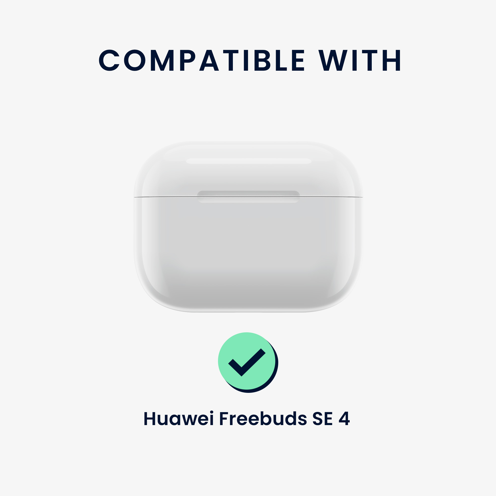 Pouzdro na sluchátka pro Huawei Freebuds SE 4 ANC kwmobile silikonové - transparentní