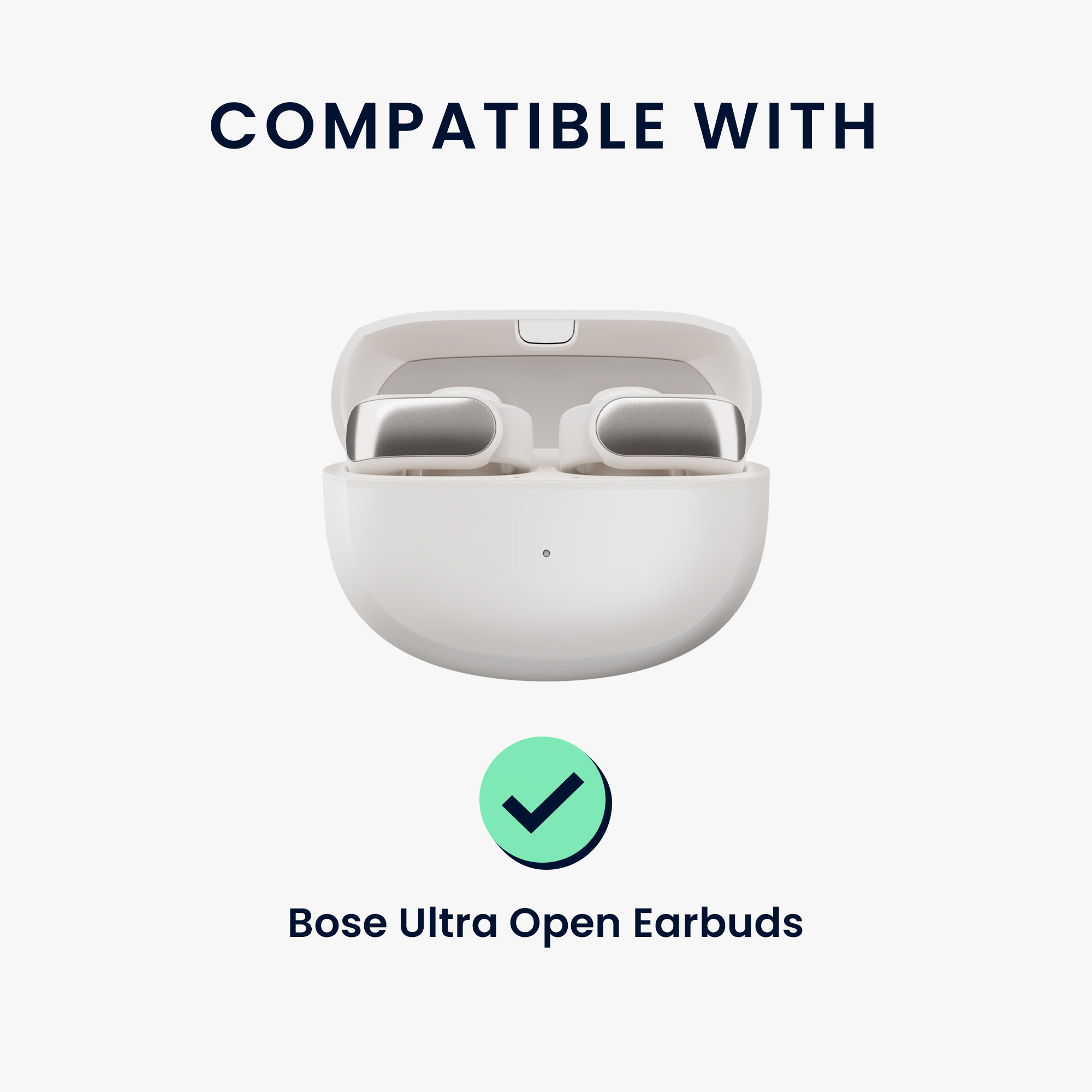 Čiré pouzdro na sluchátka pro Bose Ultra Open Earbuds kwmobile se stojánkem TPU - fialová / transparentní