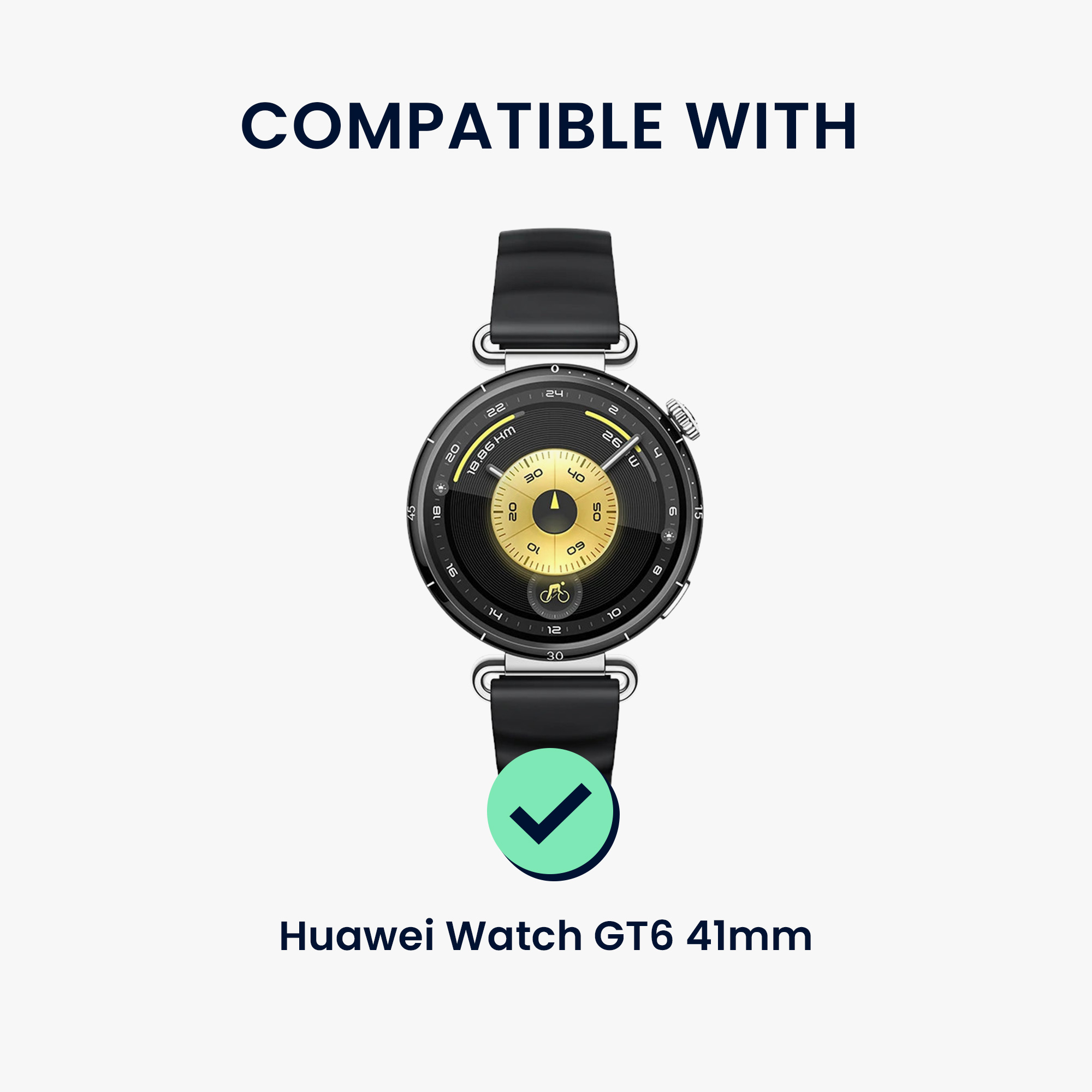 Pouzdro na chytré hodinky s ochranou hran pro Huawei Watch GT6 41mm kwmobile TPU - černá