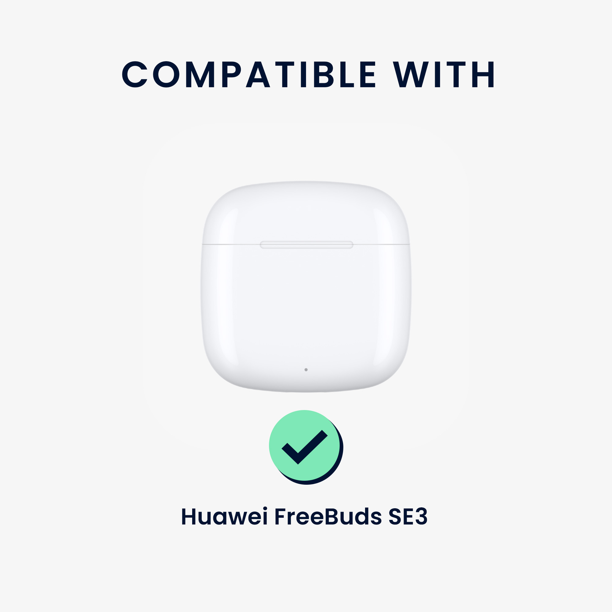 Pouzdro na sluchátka pro Huawei FreeBuds SE3 kwmobile silikonové - transparentní
