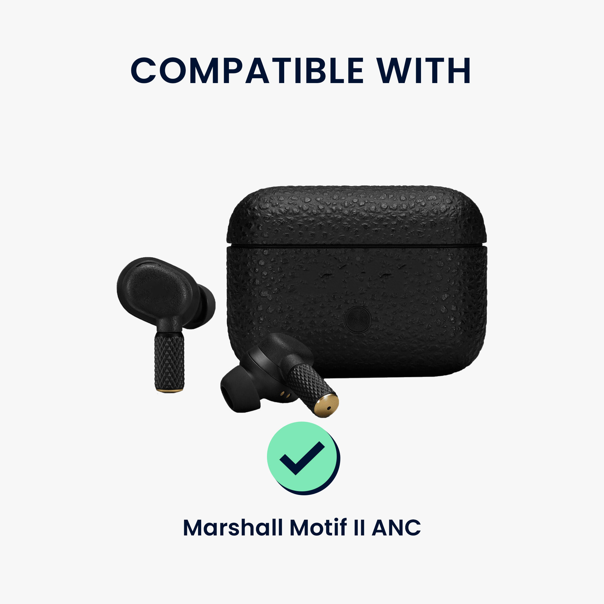 Špunty do sluchátek kwmobile pro Marshall Motif II ANC - Bílá