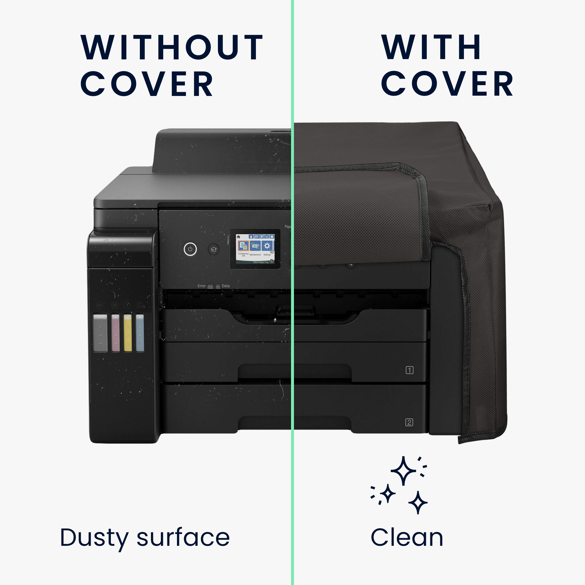 Ochranný kryt proti prachu pro Epson EcoTank ET-16150 / EcoTank ET-16650 kwmobile - tmavě šedá