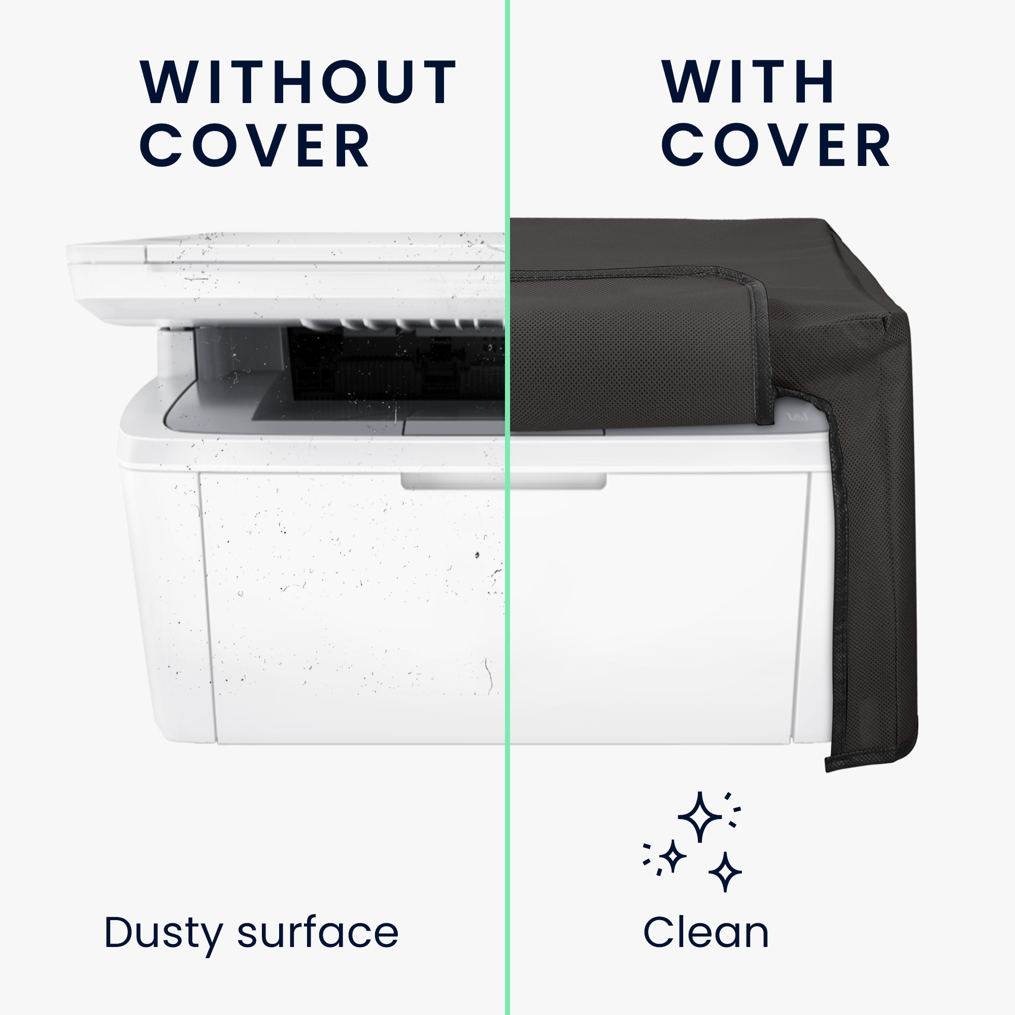 Ochranný kryt proti prachu pro HP LaserJet MFP M140w kwmobile - tmavě šedá