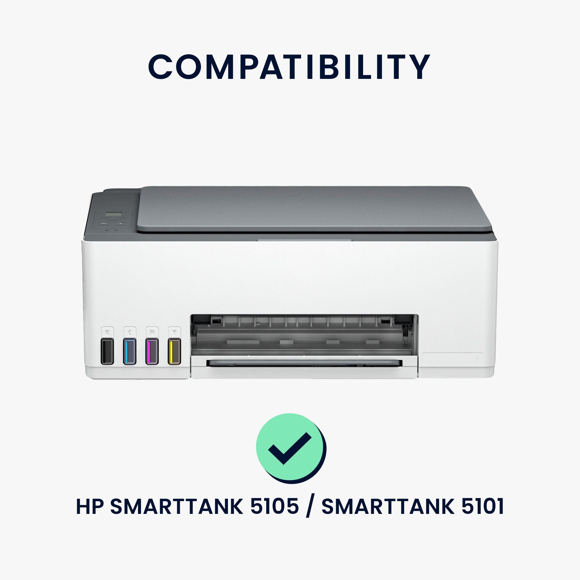 Ochranný kryt proti prachu pro HP Smarttank 5105 / Smarttank 5101 kwmobile - žlutá / zelená / béžová
