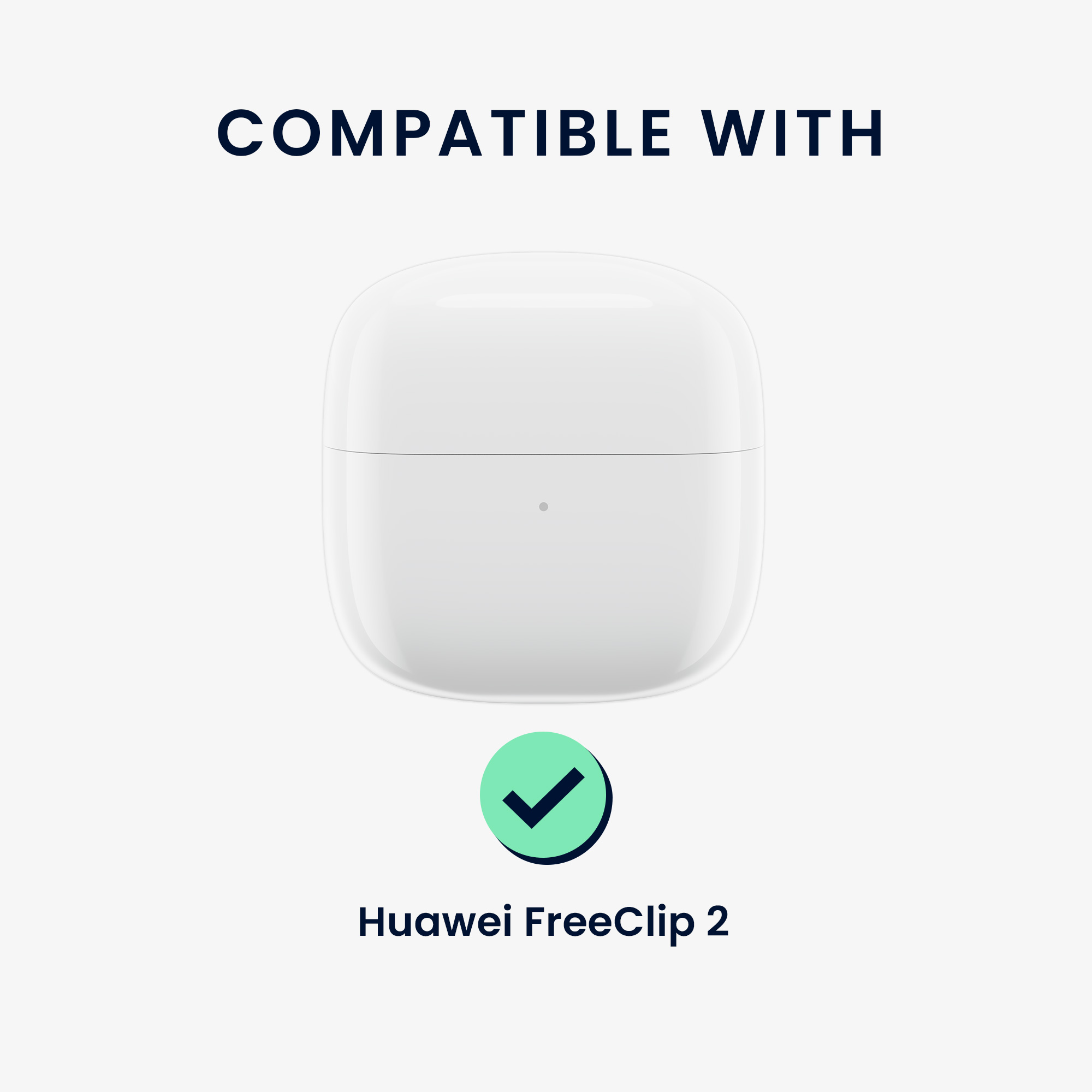 Pouzdro na sluchátka pro Huawei FreeClip 2 kwmobile silikonové - transparentní
