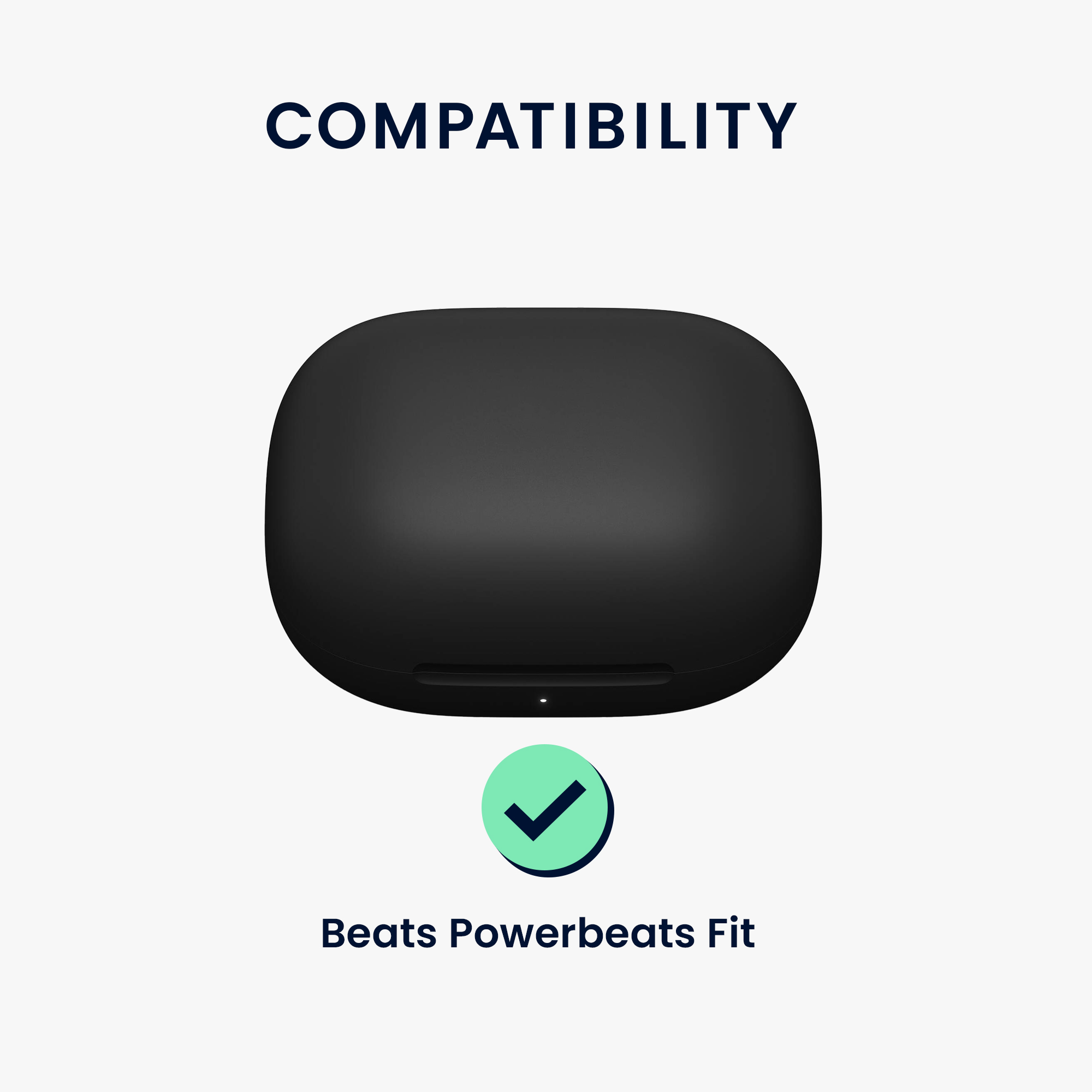 Obal pro Beats Powerbeats Fit kwmobile s karabinou silikonové - černá