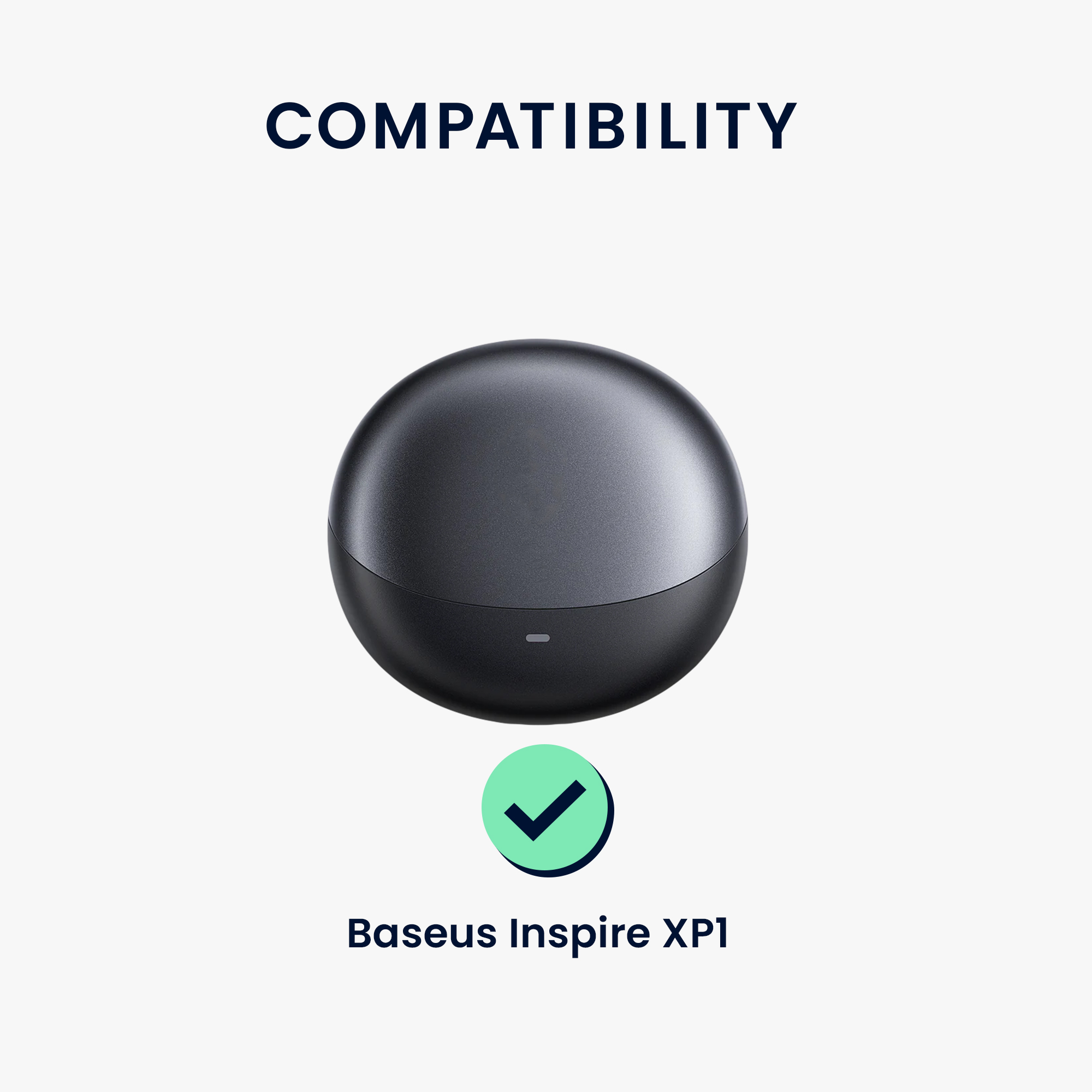 Obal pro Baseus Inspire XP1 kwmobile s karabinou silikonové - černá