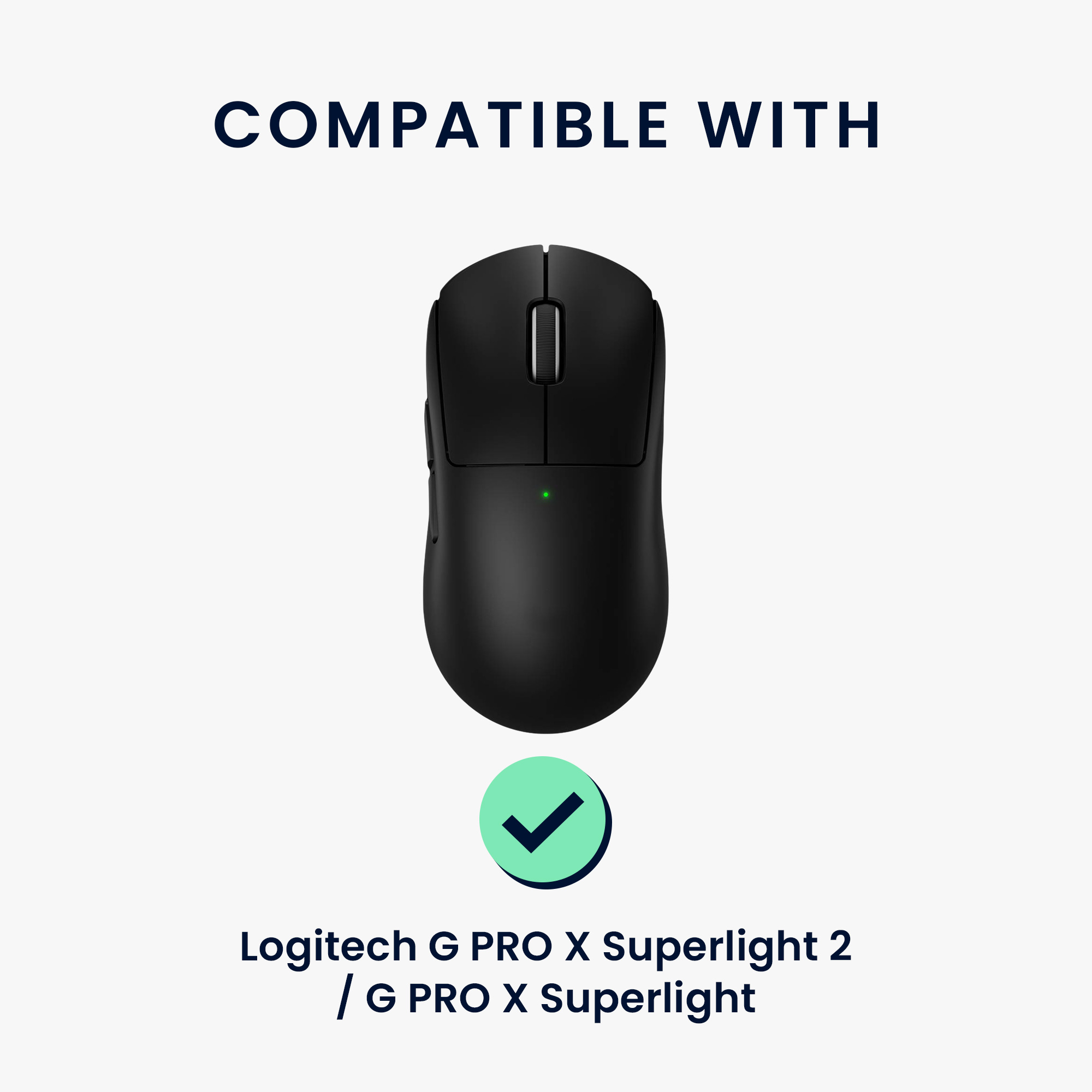 Protiskluzová páska na myš pro Logitech G PRO X Superlight 2 / G PRO X Superlight kwmobile z eko kůže - černá / oranžová