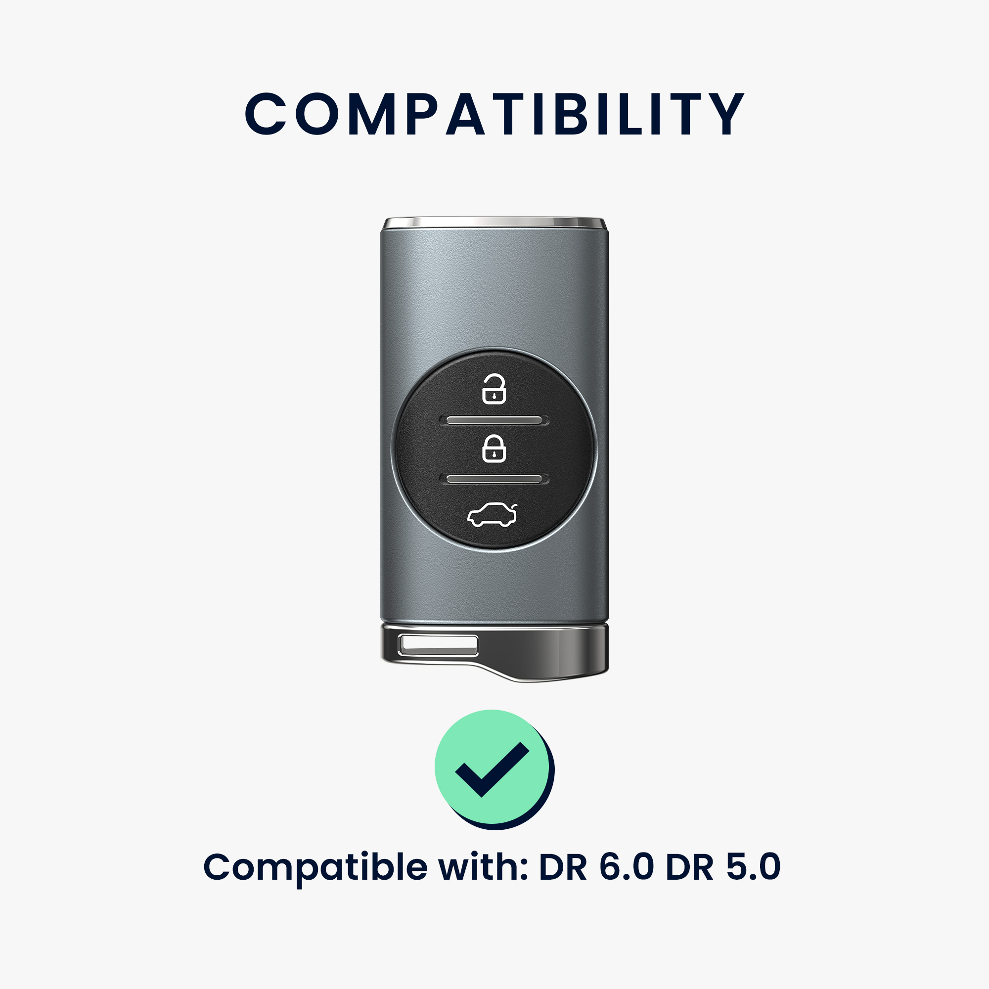 TPU pouzdro na klíč DR 6.0/5.0 kwmobile transparentní