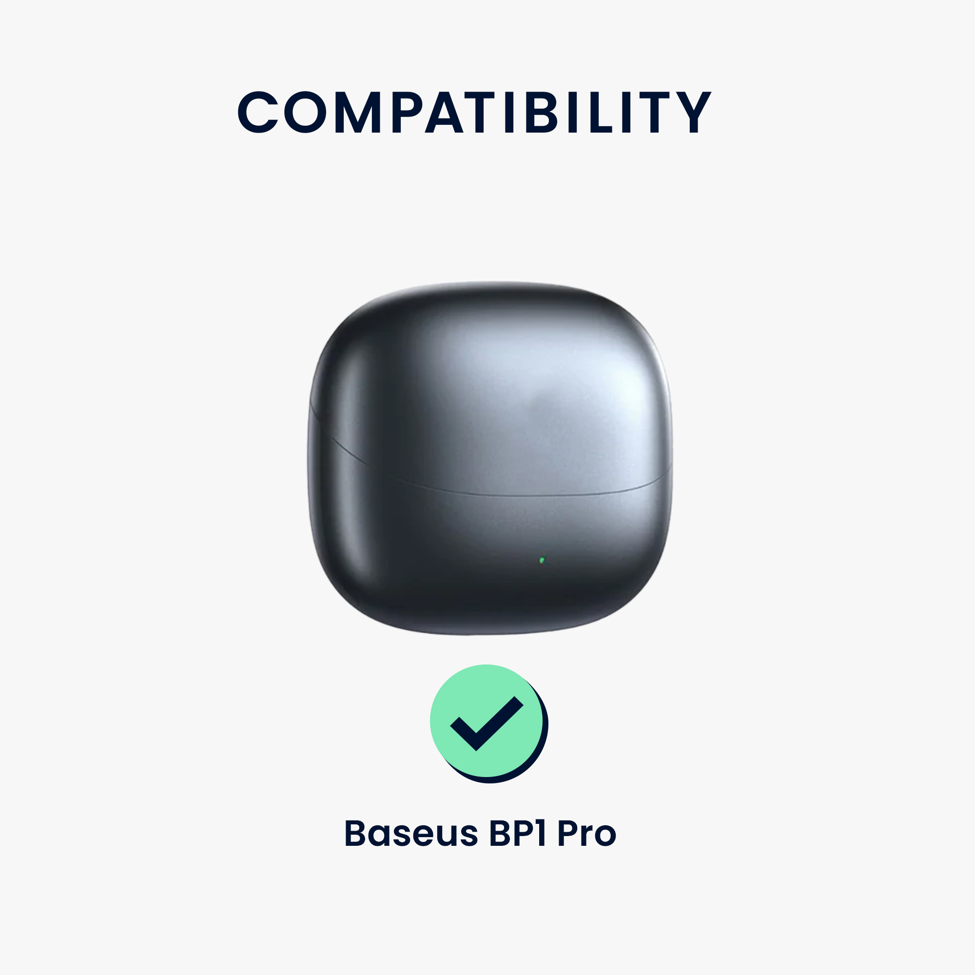 Obal pro Baseus BP1 Pro kwmobile s karabinou silikonové - černá