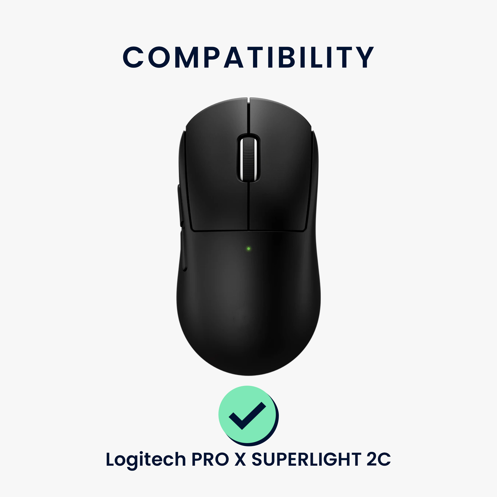 Náhradní nožičky na myš pro Logitech PRO X SUPERLIGHT 2C Computer Mouse Skates Sticker kwmobile - černá