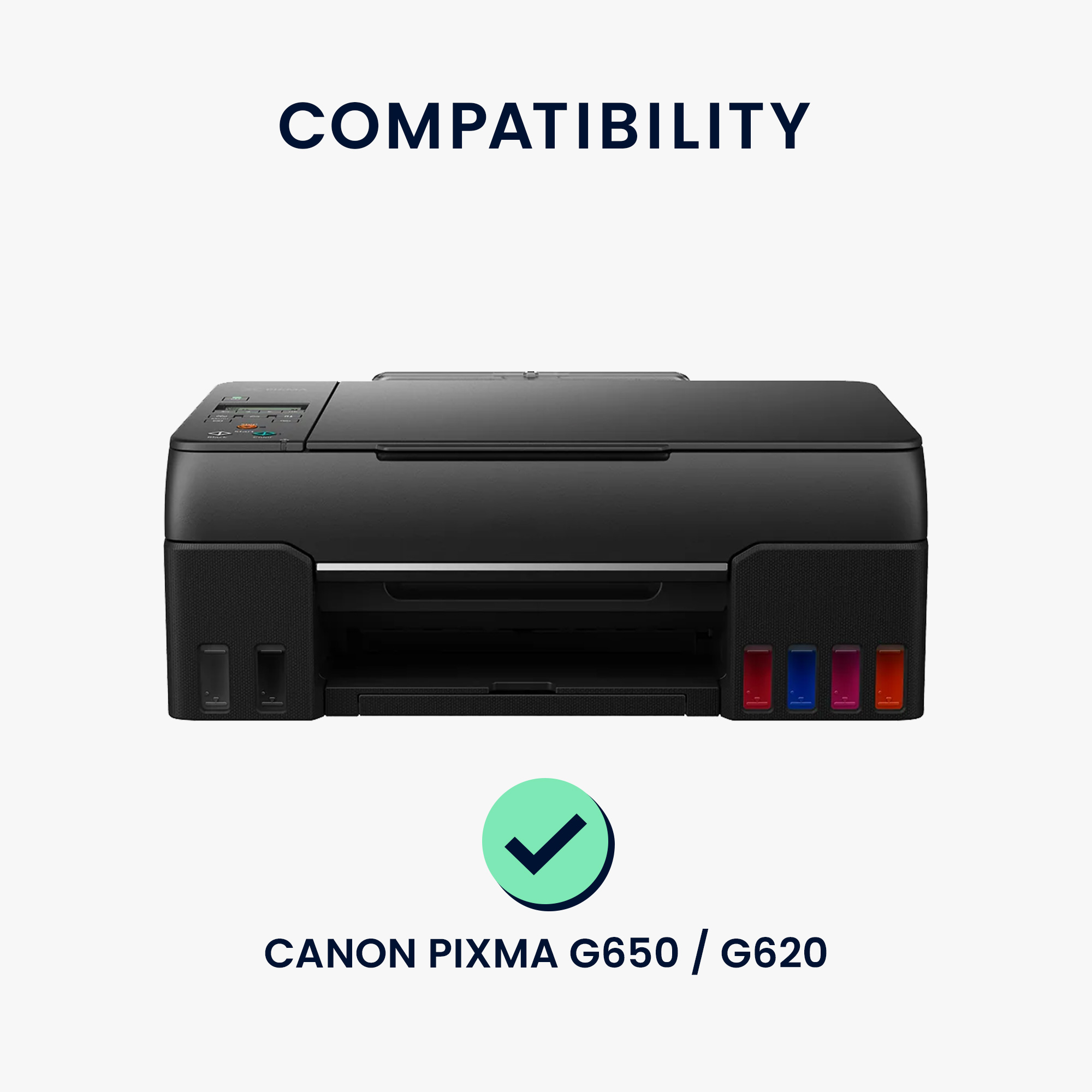 Ochranný kryt proti prachu pro Canon PIXMA G650 / G620 kwmobile - šedá / černá