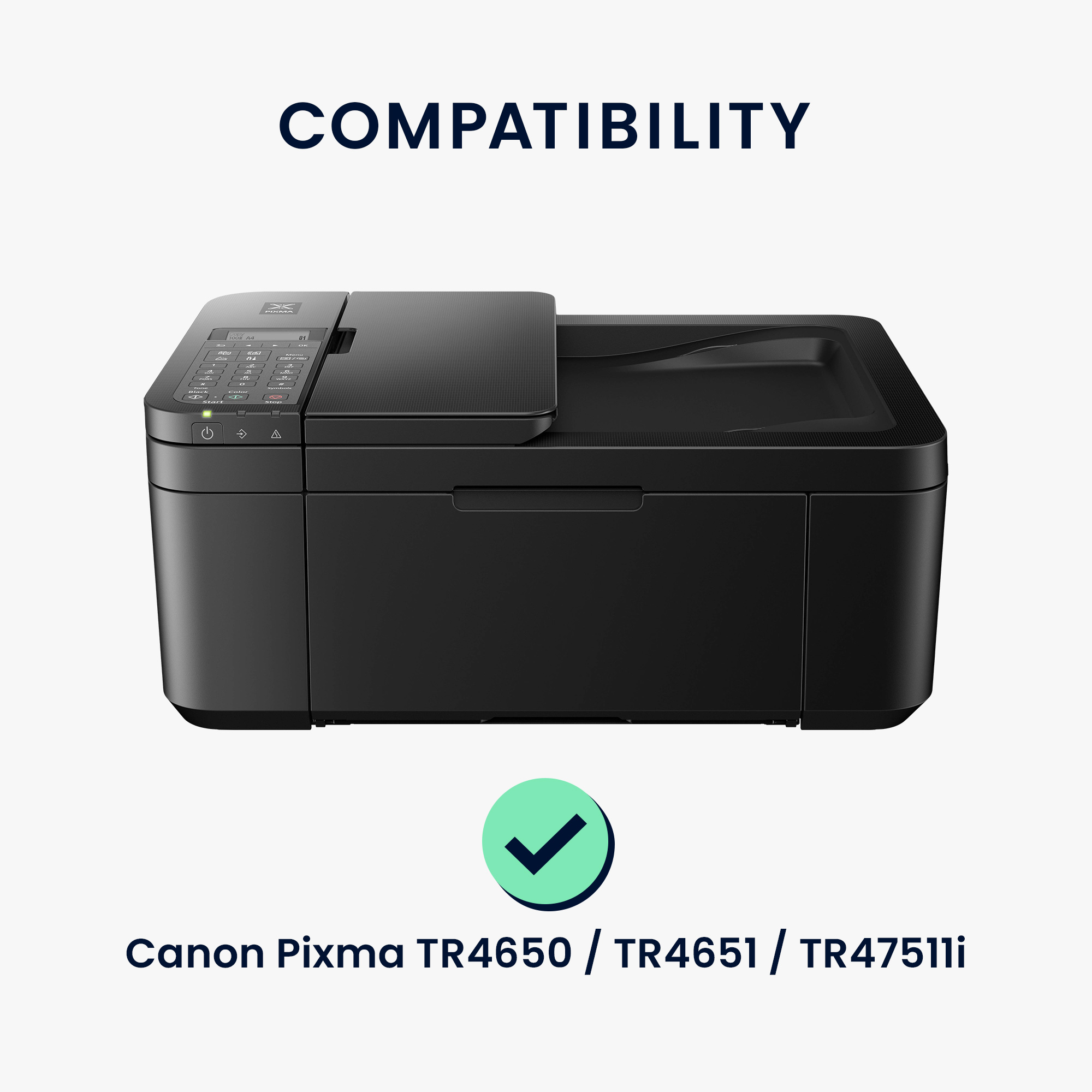 Ochranný kryt proti prachu pro Canon Pixma TR4650 / TR4651 / TR47511i kwmobile - šedá / černá