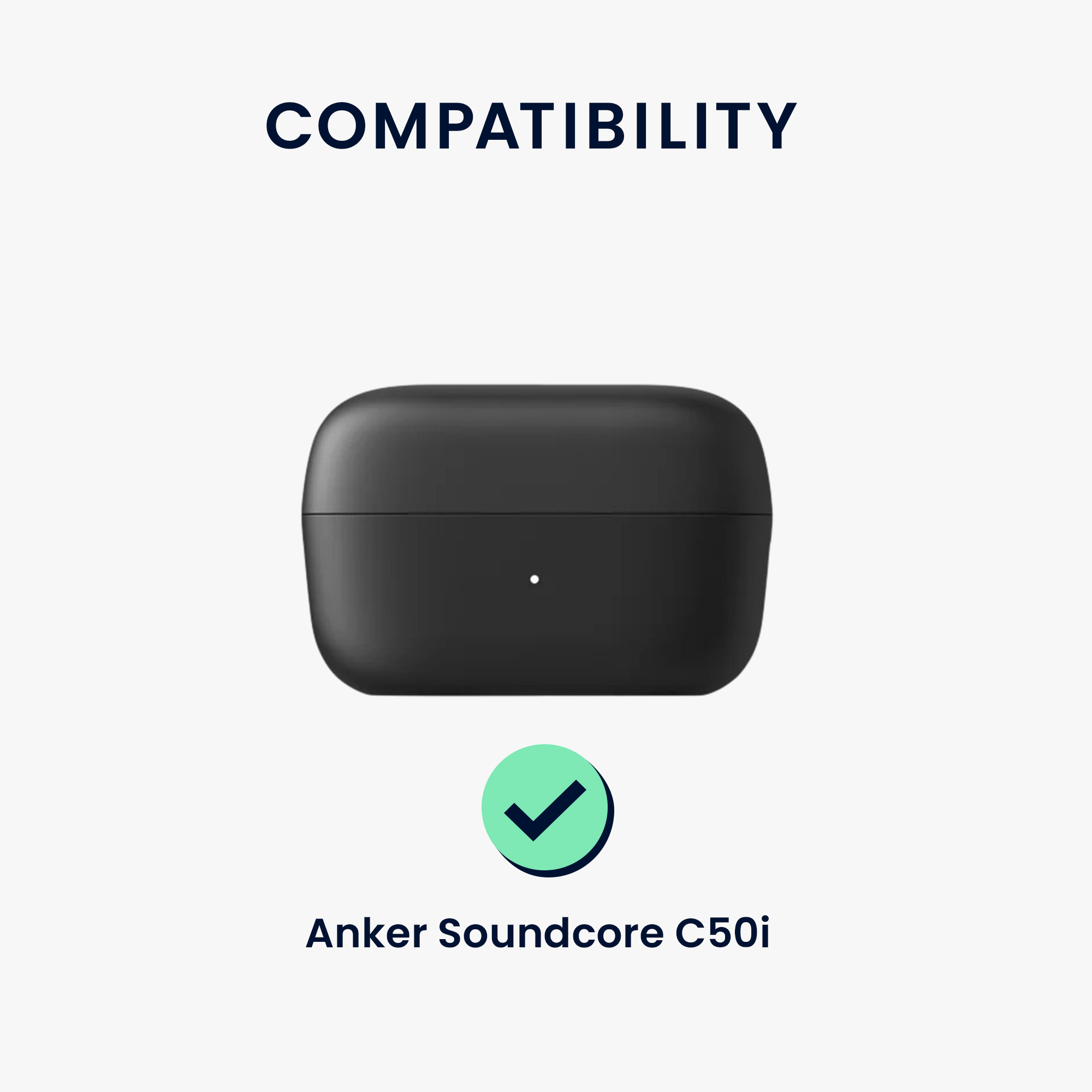 Obal pro Anker Soundcore C50i kwmobile s karabinou silikonové - tmavě zelená