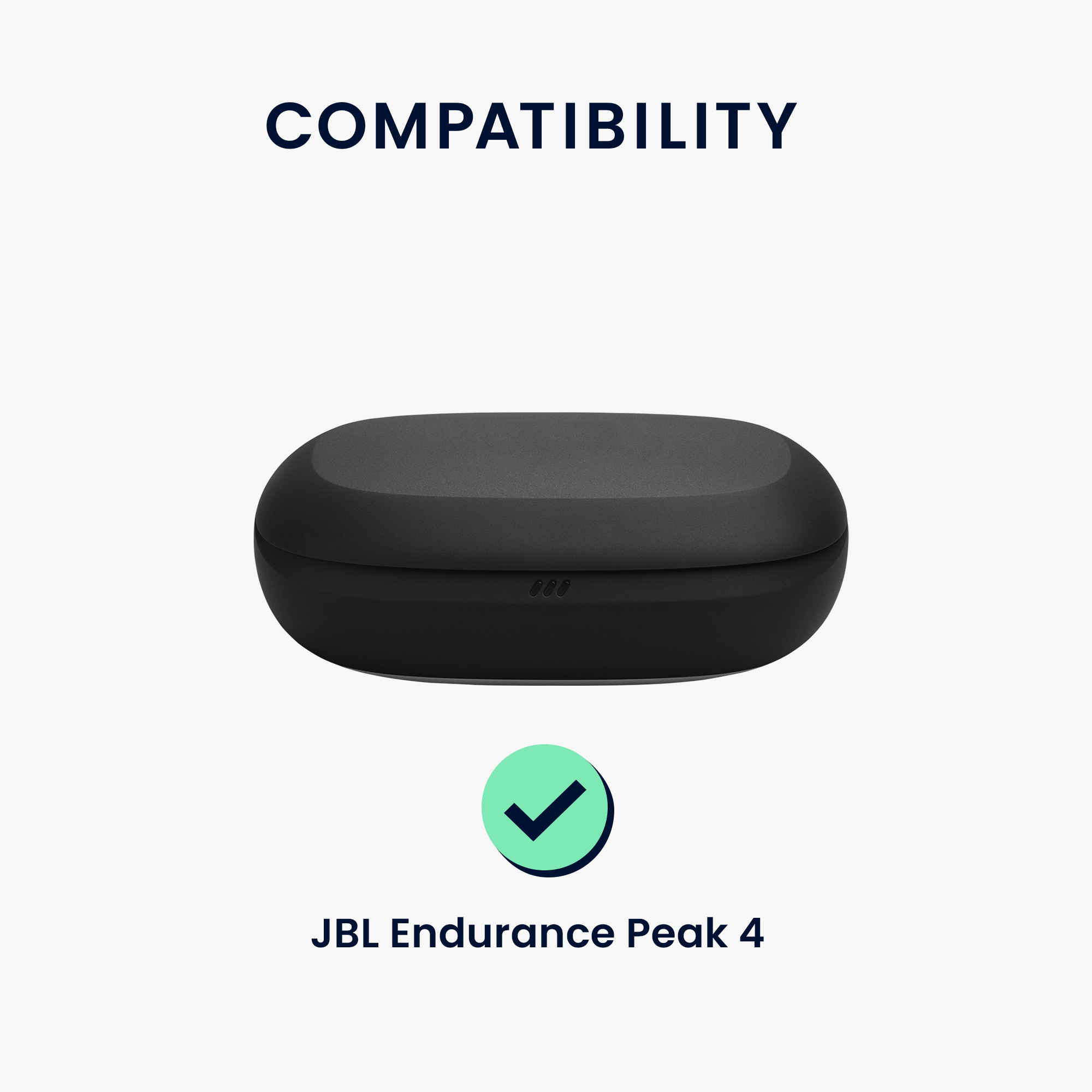 Obal pro JBL Endurance Peak 4 kwmobile s karabinou silikonové - tmavě zelená