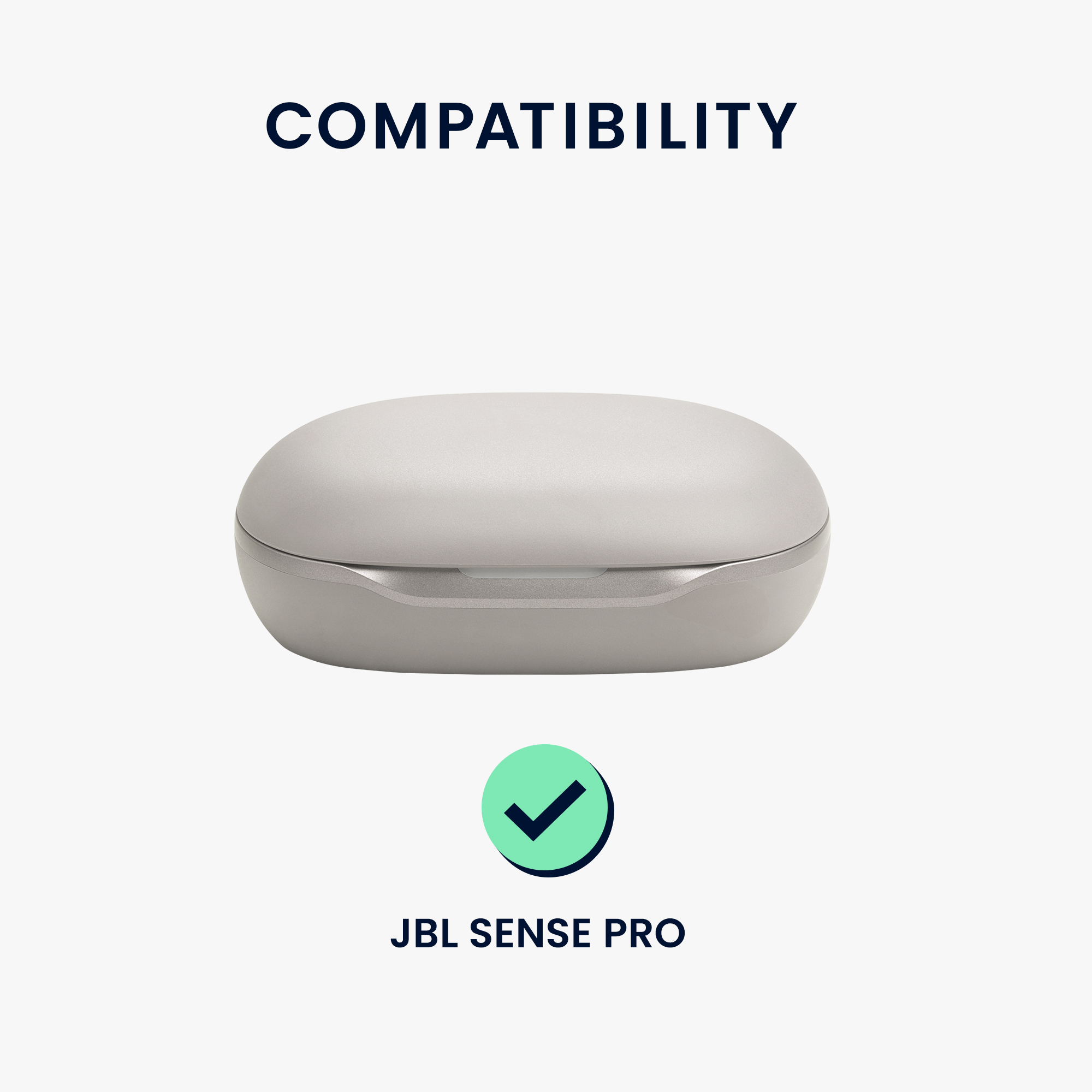 Obal pro JBL SENSE PRO kwmobile s karabinou silikonové - černá