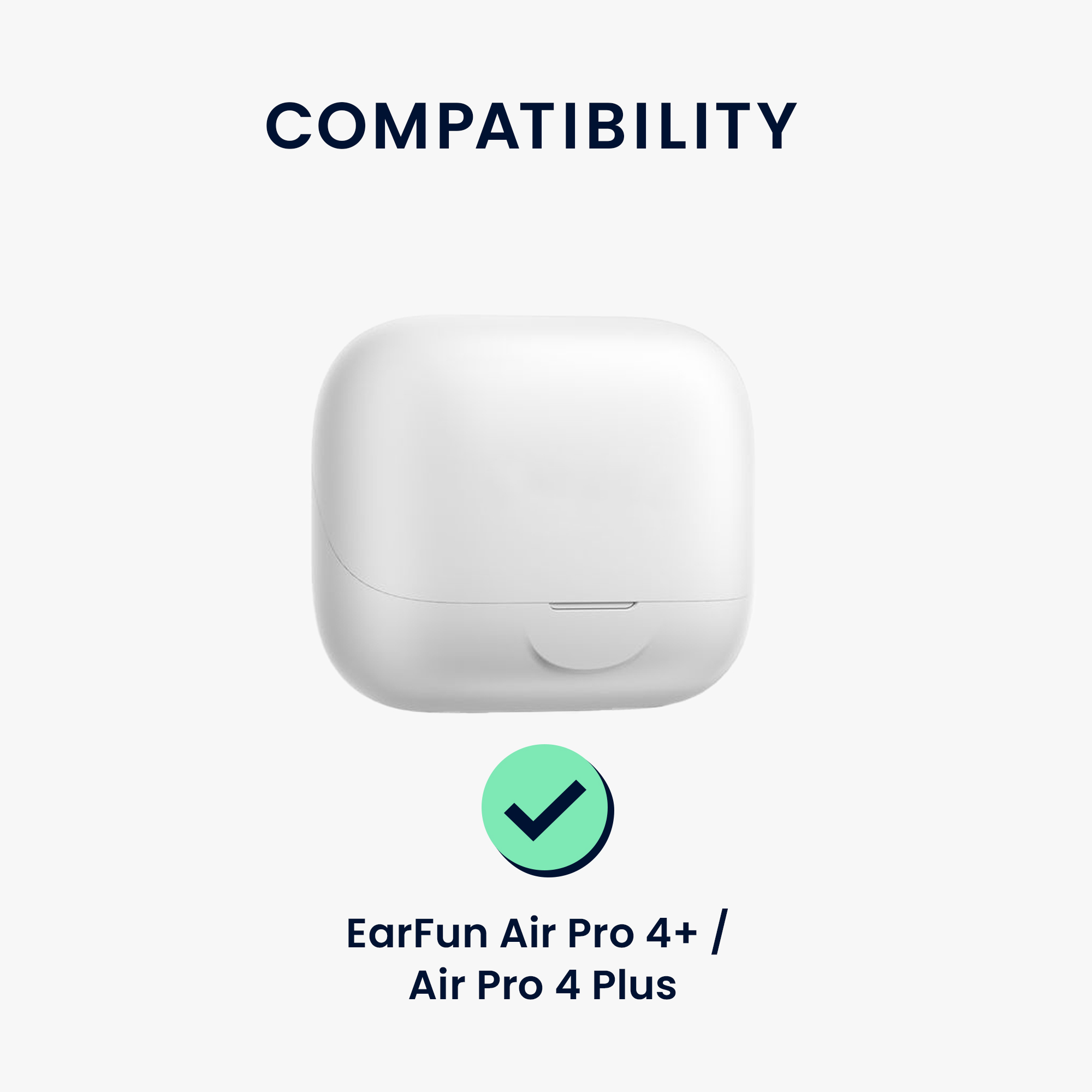 Obal pro EarFun Air Pro 4+ / Air Pro 4 Plus kwmobile s karabinou silikonové - tmavě zelená