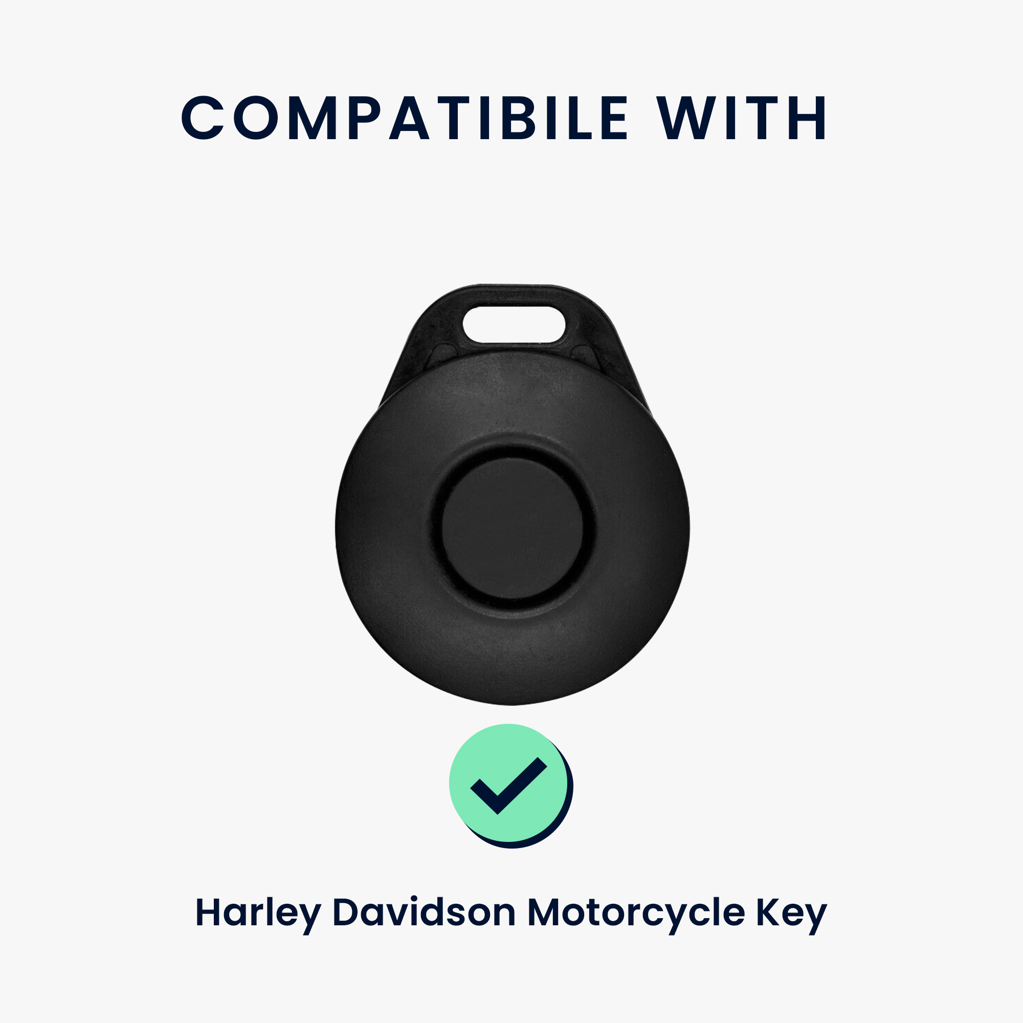 Kožený obal na klíč od auta pro Harley Davidson Motorcycle Key kwmobile - hnědá