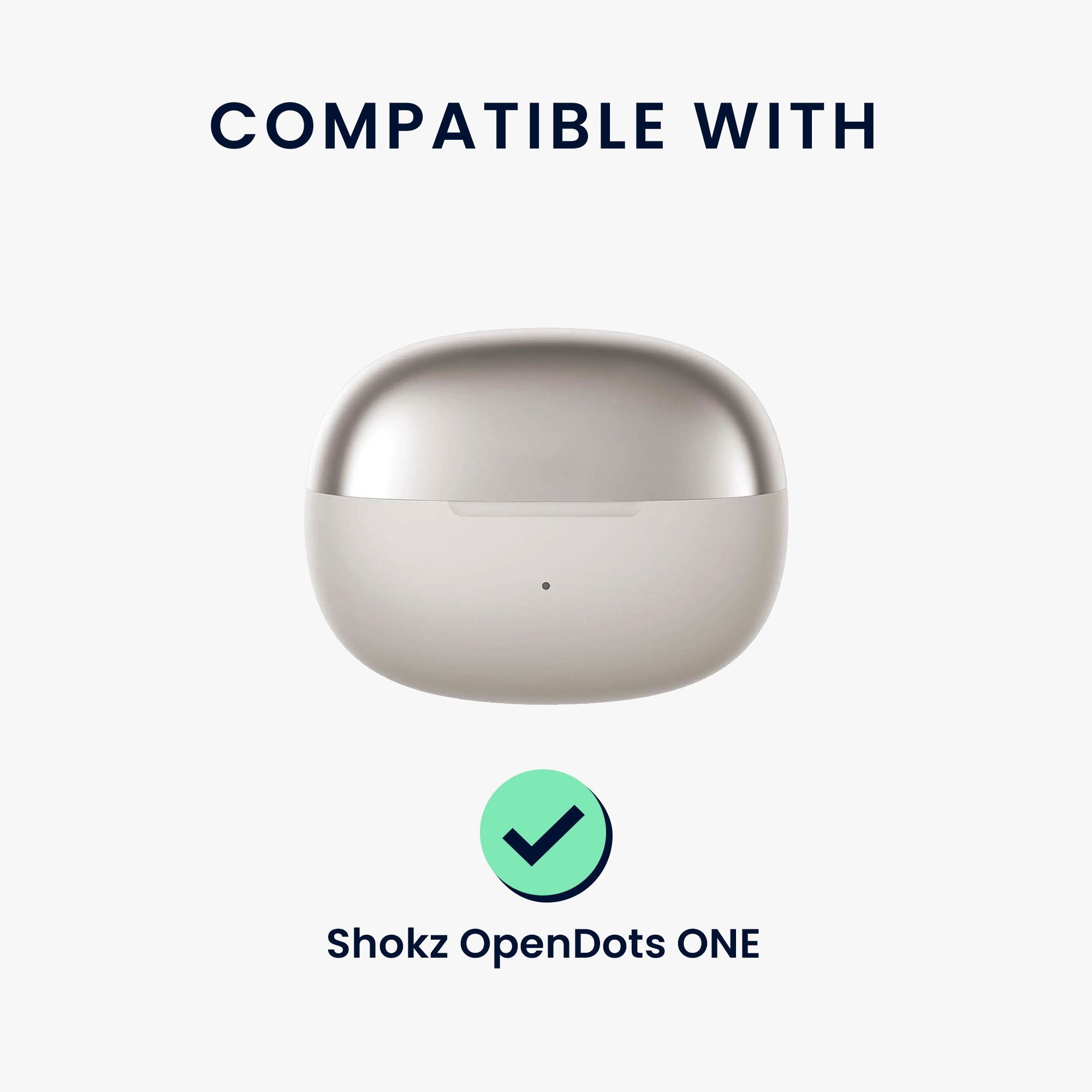 Pouzdro na sluchátka kwmobile pro Shokz OpenDots ONE, černá / transparentní