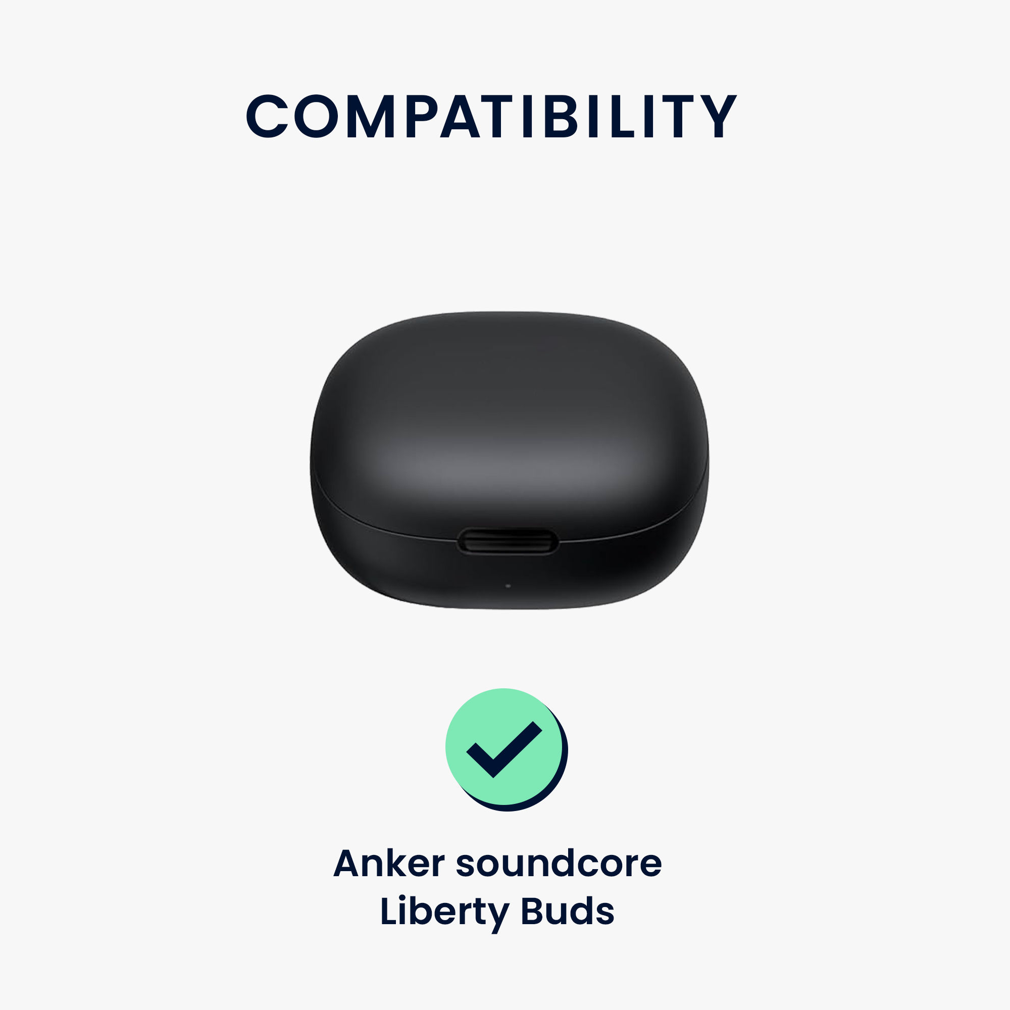 Pouzdro kwmobile pro Anker soundcore Liberty Buds Case, černá