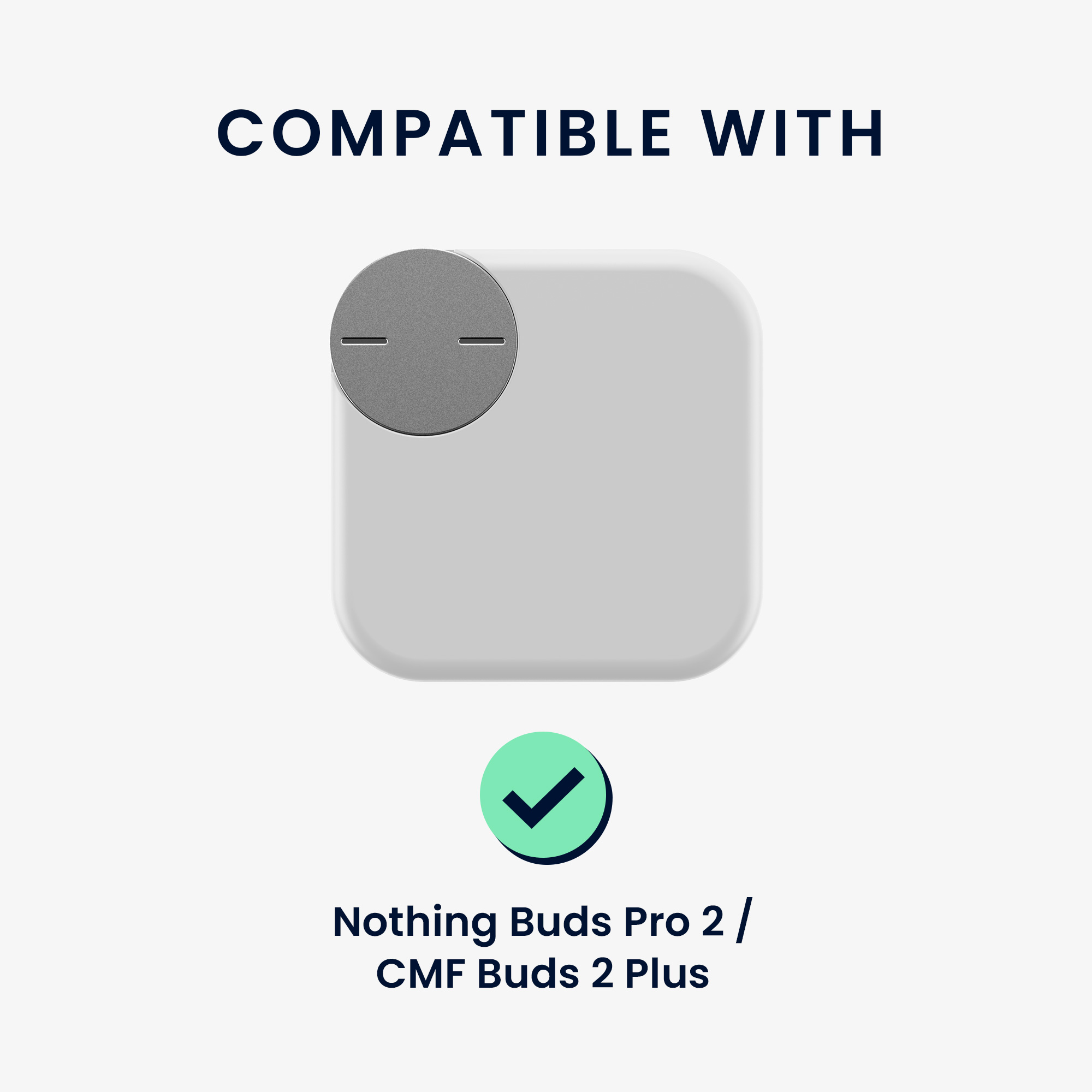 Pouzdro na sluchátka pro CMF by Nothing Buds Pro 2 / CMF Buds 2 Plus kwmobile silikonové - transparentní