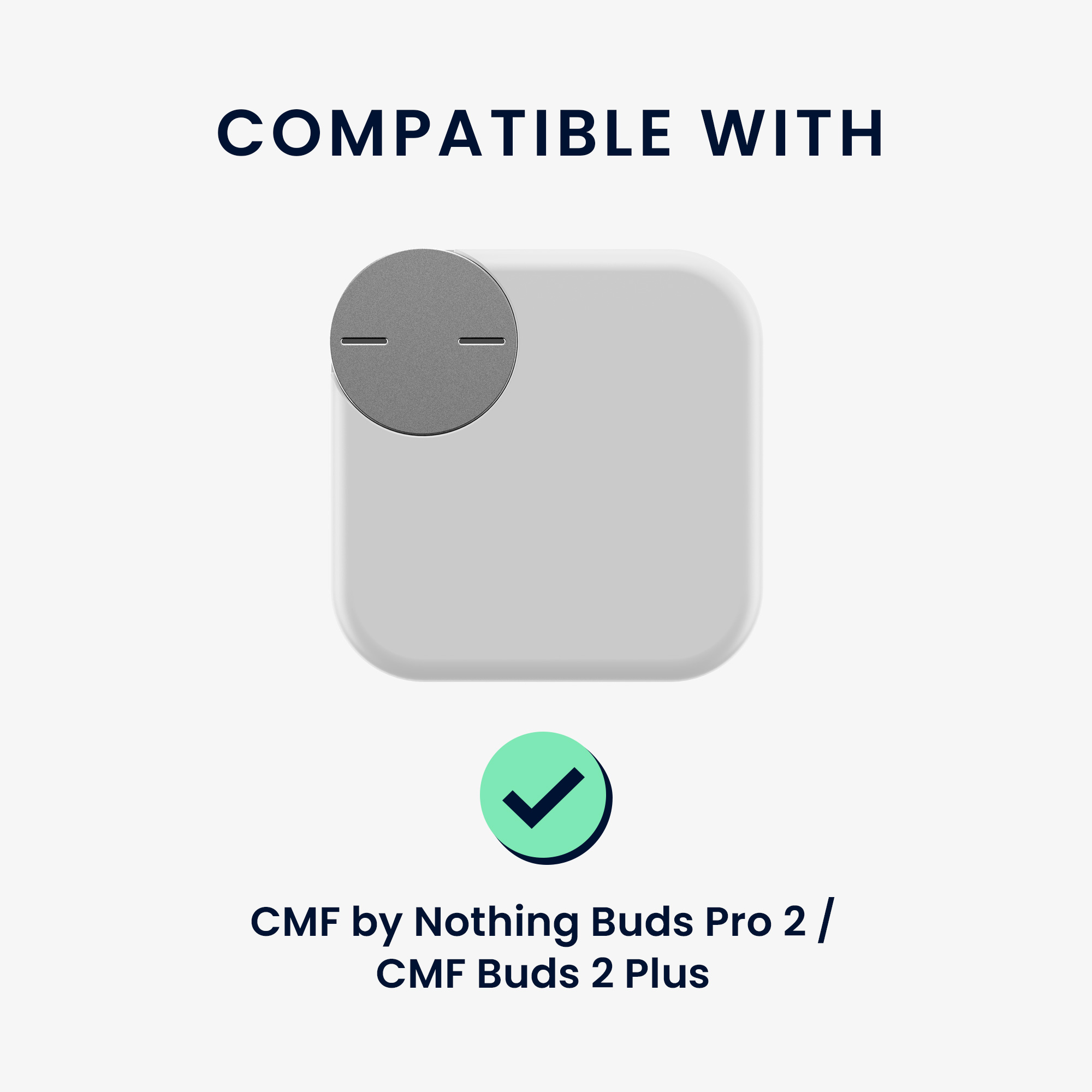 Čiré TPU pouzdro na sluchátka CMF by Nothing Buds Pro 2 / CMF Buds 2 Plus oranžové
