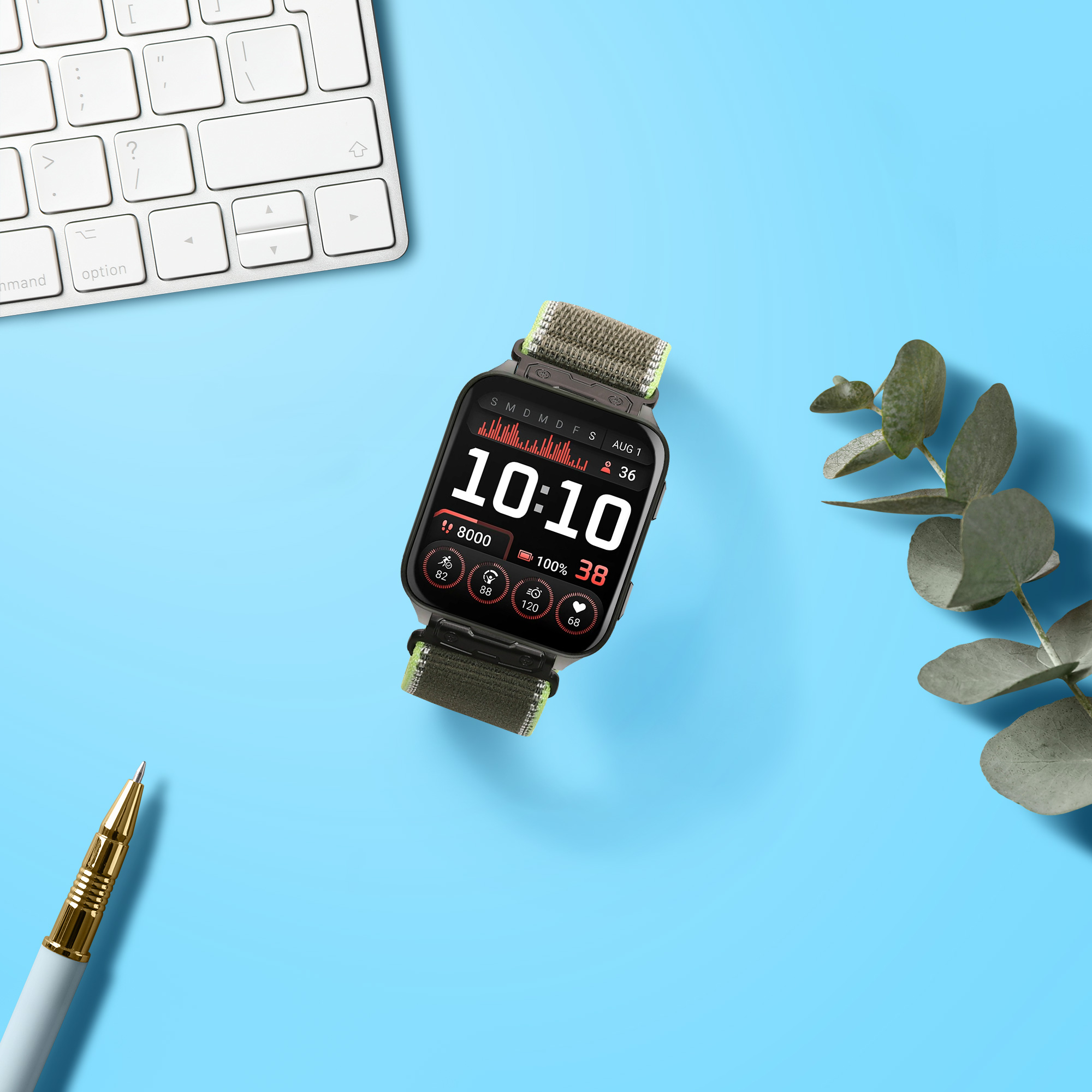 Řemínek kwmobile pro Garmin Venu X1 - zelená
