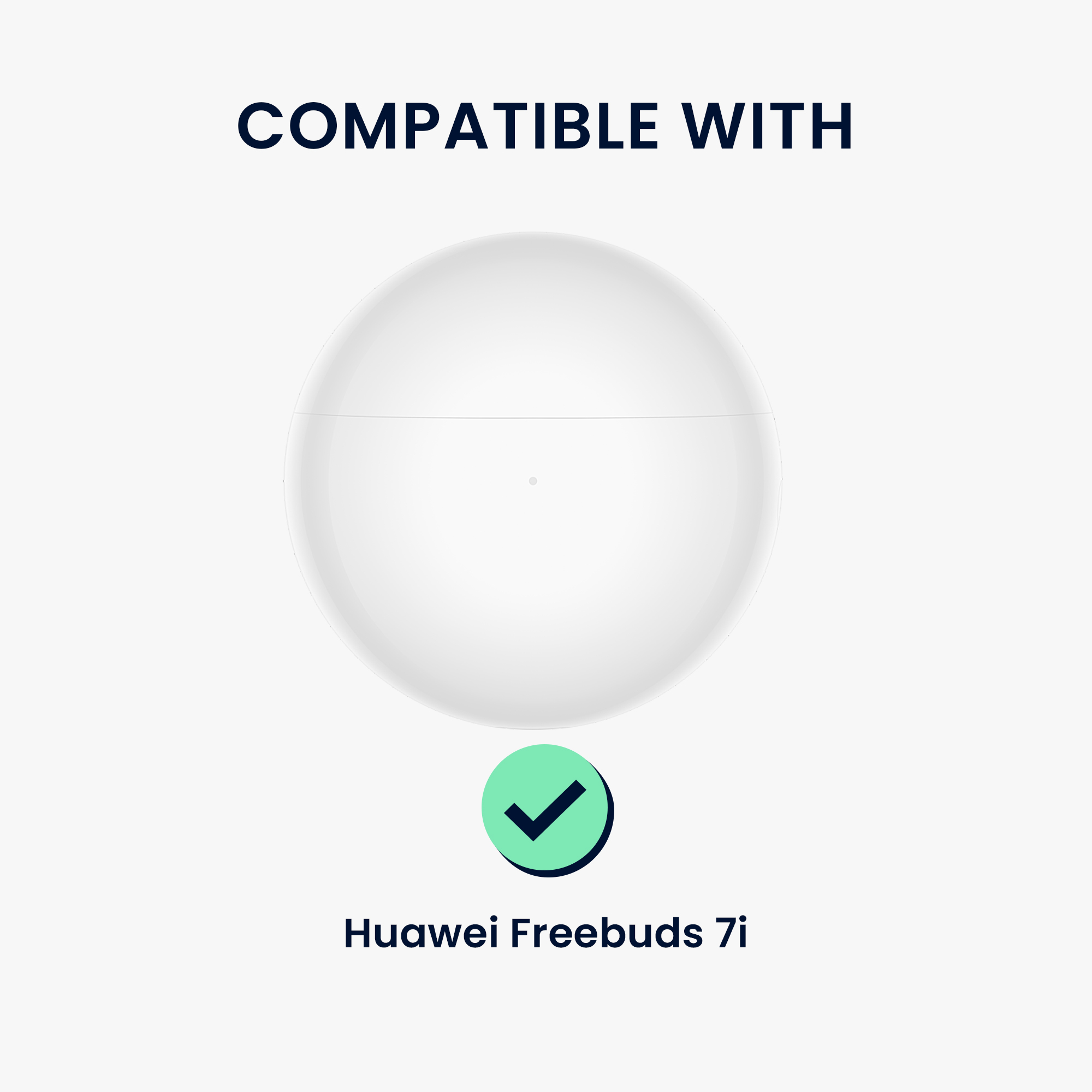 Čiré pouzdro na sluchátka pro Huawei FreeBuds 7i kwmobile se stojánkem TPU - černá