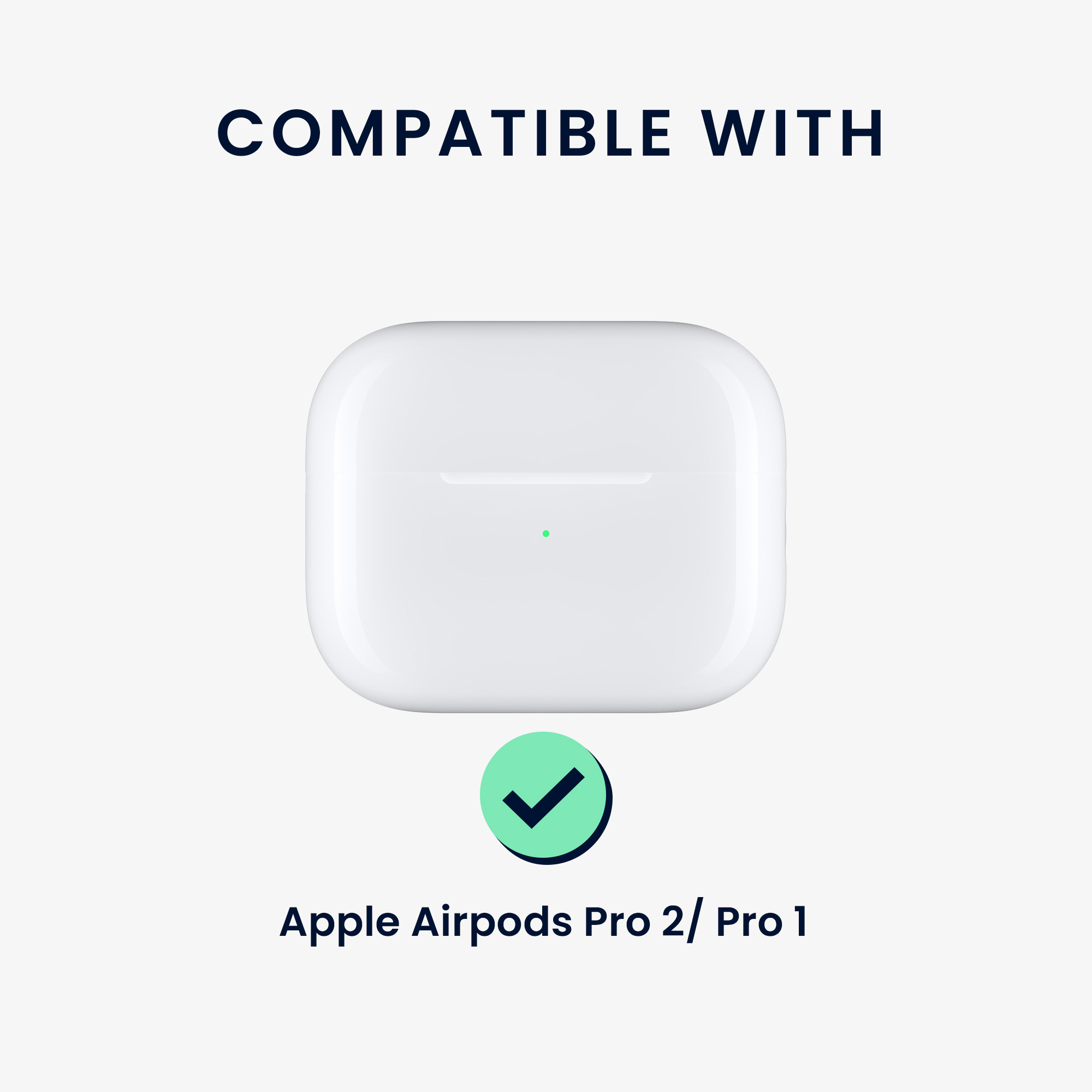 Pouzdro z eko kůže pro Apple Airpods Pro 2 / Pro 1 kwmobile tenké - oranžová