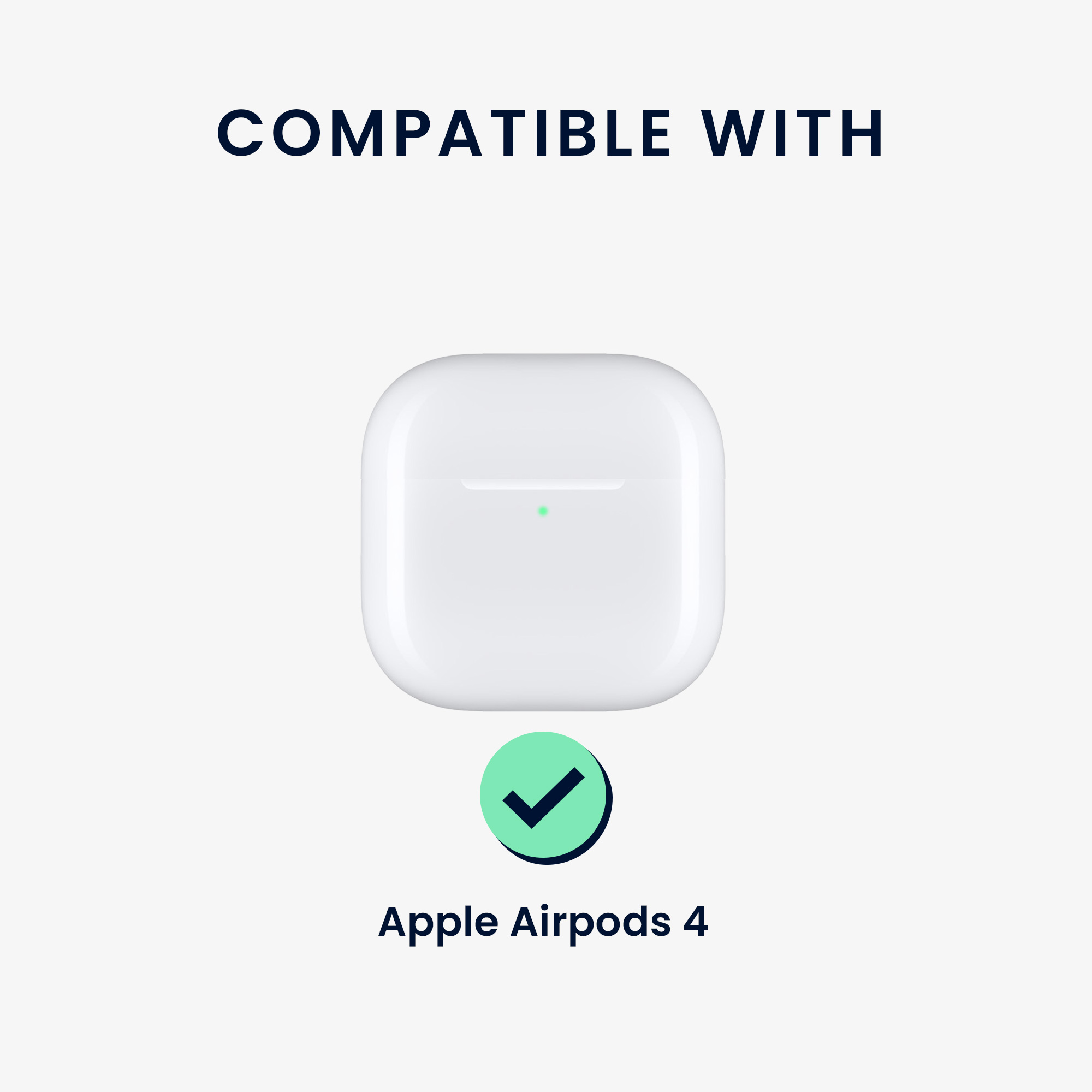 Pouzdro z eko kůže pro Apple Airpods 4 kwmobile tenké - oranžová