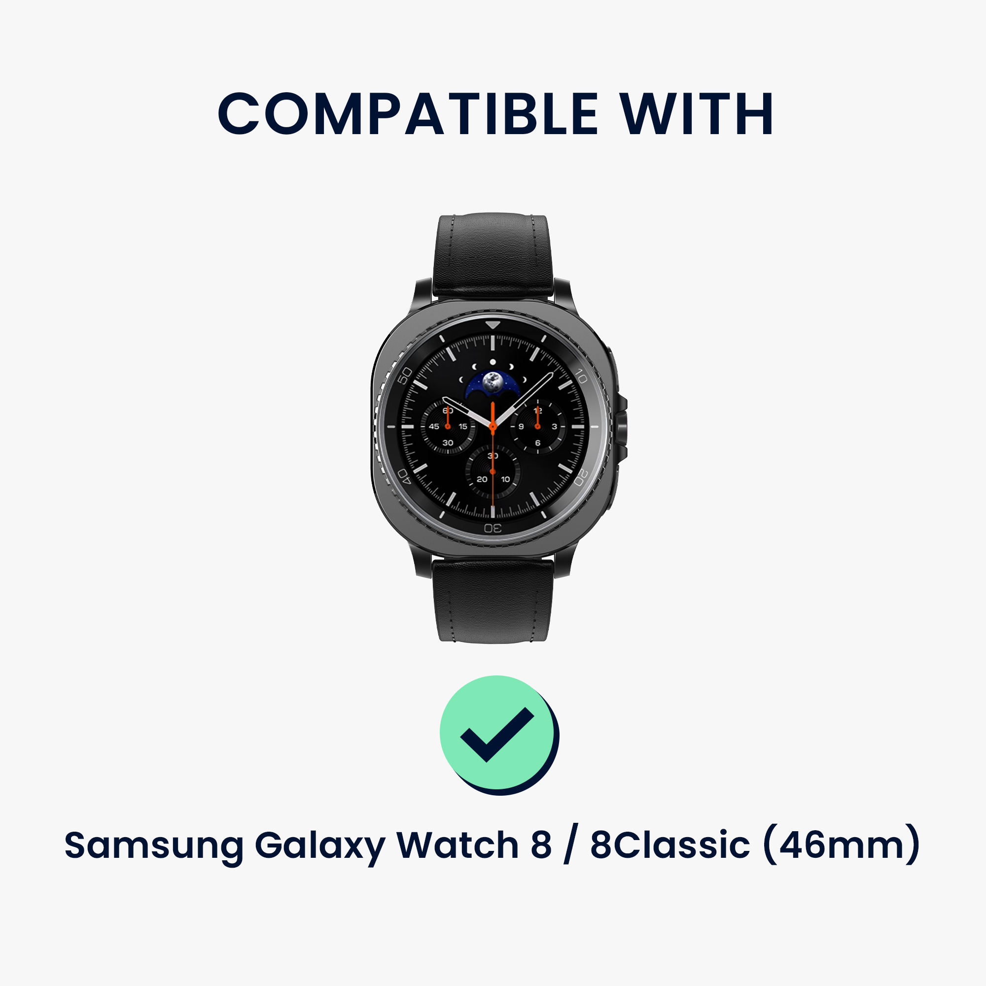 Kovové pouzdro pro Samsung Galaxy Watch 8 / Galaxy Watch 8 Classic 46mm kwmobile - černá