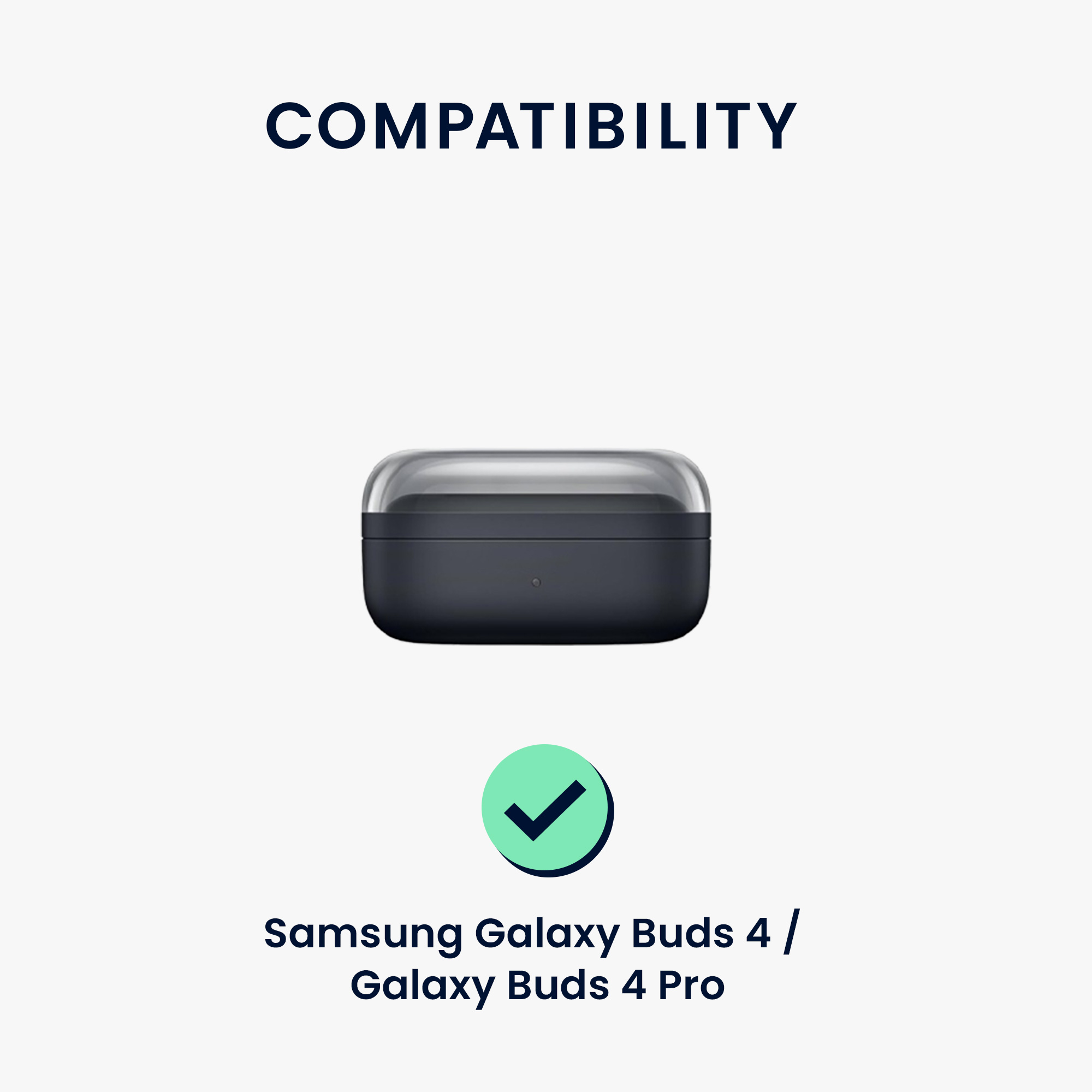 Silikonové pouzdro na sluchátka Samsung Galaxy Buds 4 / Galaxy Buds 4 Pro Case kwmobile tmavě modrý