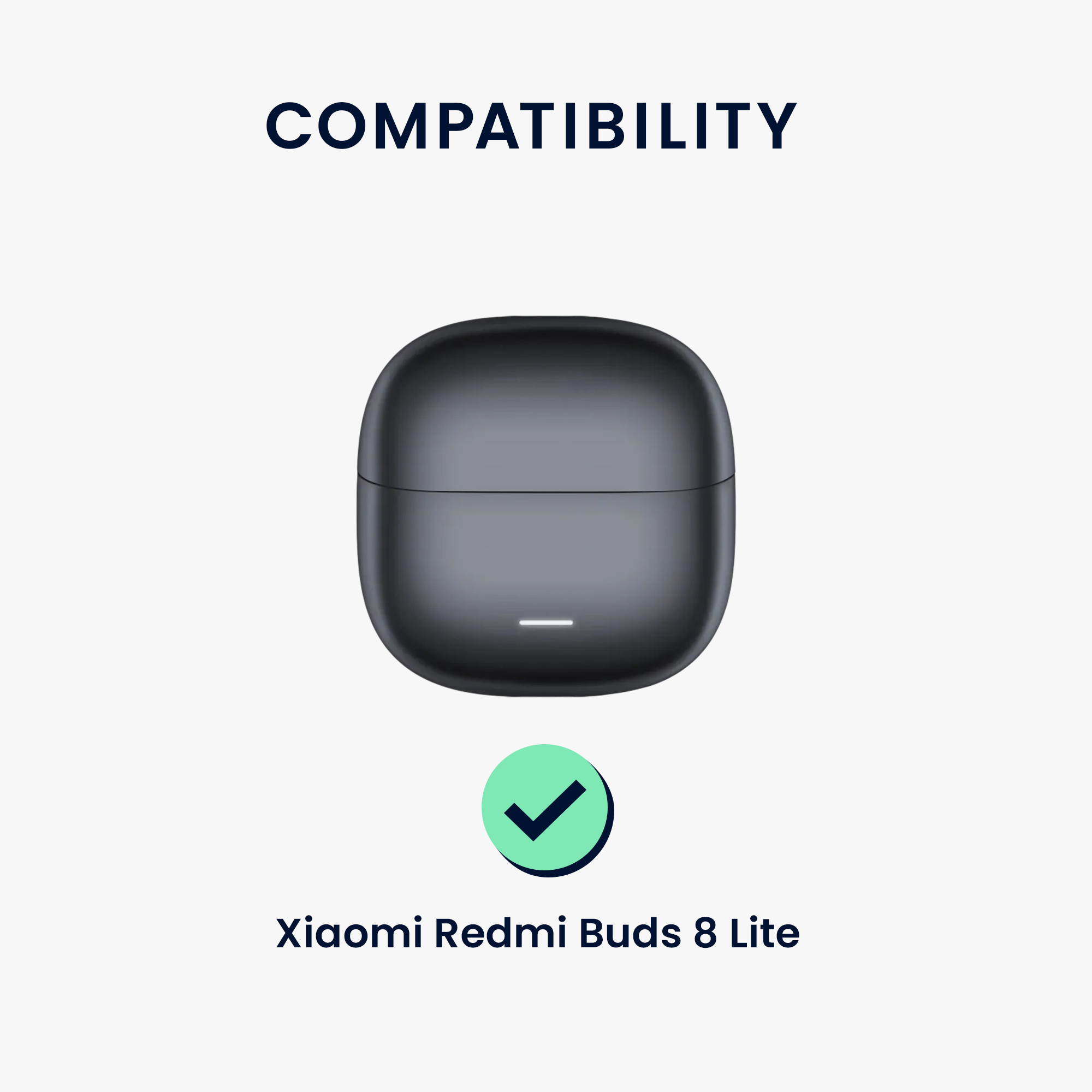 Silikonový obal nabíjecí pouzdro sluchátka Xiaomi Redmi Buds 8 Lite černá kwmobile