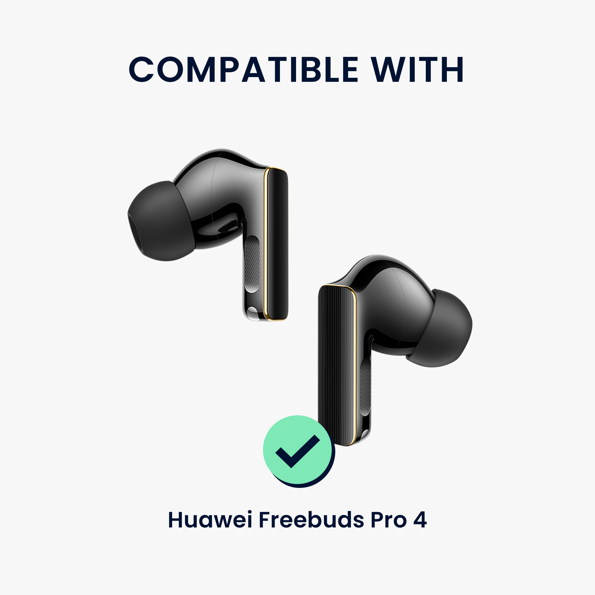 Náhradní špunty do uší Huawei FreeBuds Pro 4 kwmobile 8 ks černá