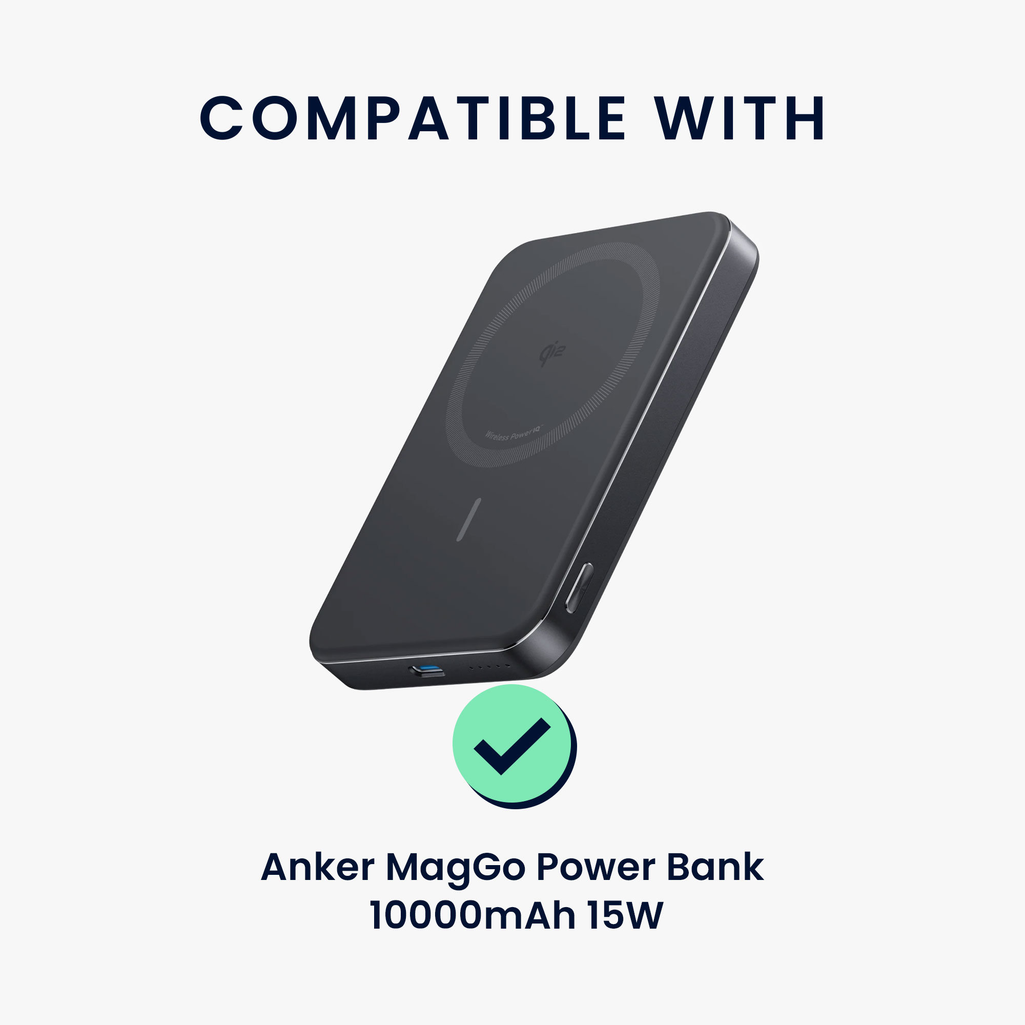 Pouzdro na tablet - Anker MagGo Power Bank 10000mAh 15W - kwmobile - modrá