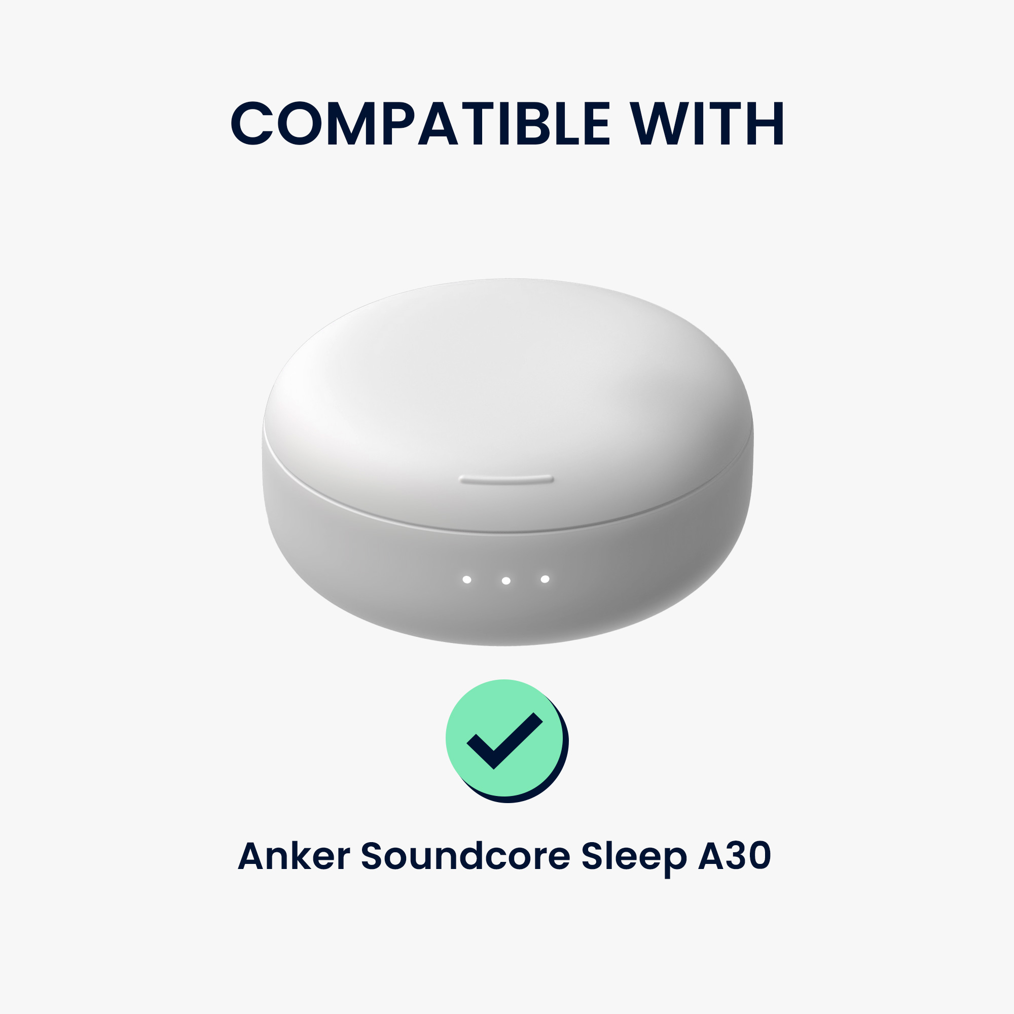 Pouzdro na sluchátka pro Anker Soundcore Sleep A30 kwmobile silikonové - transparentní