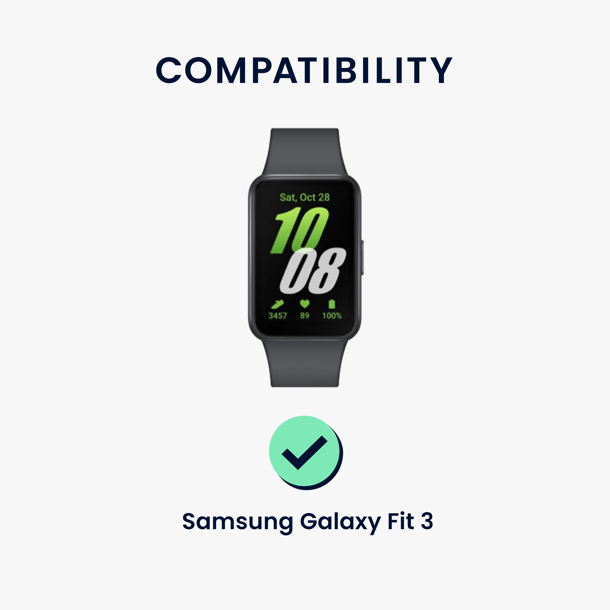 Ochranná fólie pro Samsung Galaxy Fit 3 kwmobile - 2x ochrana pro chytré hodinky, odolná proti otiskům prstů