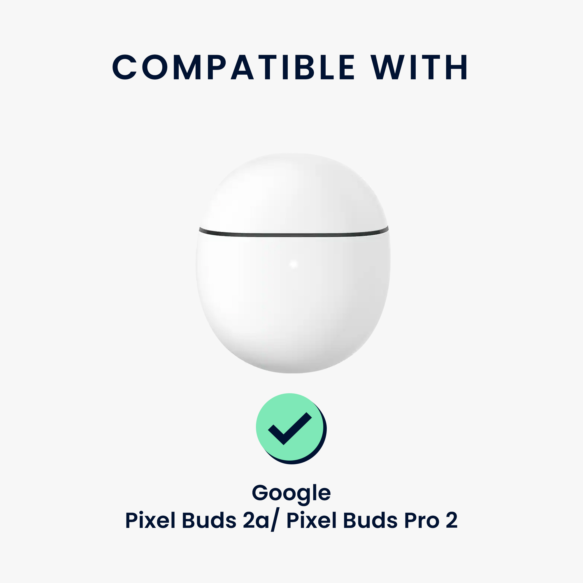 Silikonové poutko na krk pro Google Pixel Buds 2A / Pixel Buds Pro 2 kwmobile s popruhem na krk - oranžová / černá