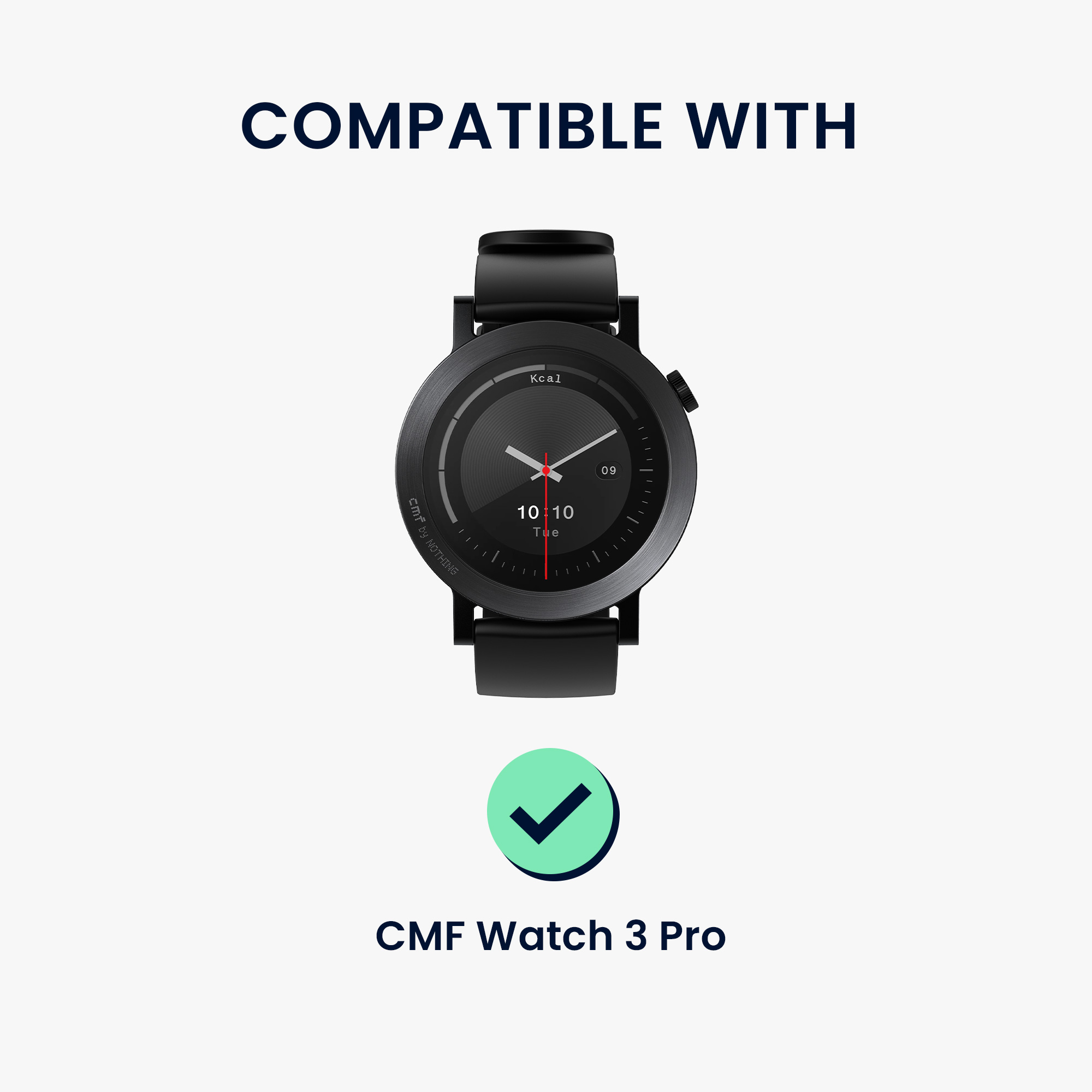 Kovové pouzdro pro CMF Watch 3 Pro kwmobile - tmavě šedá