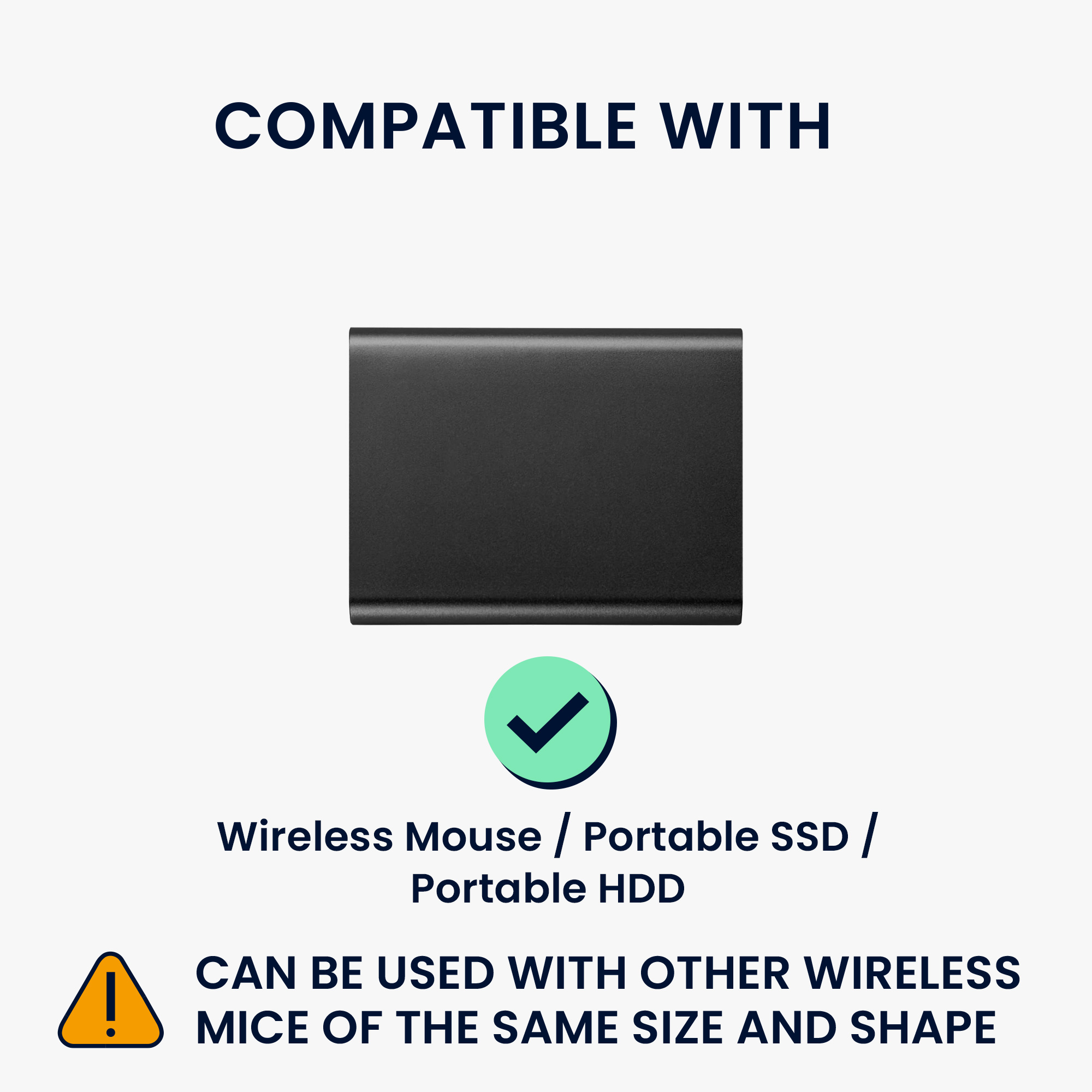 Pouzdro na myš pro Wireless Mouse / Portable SSD / Portable HDD kwmobile neoprenové - vintage modrá