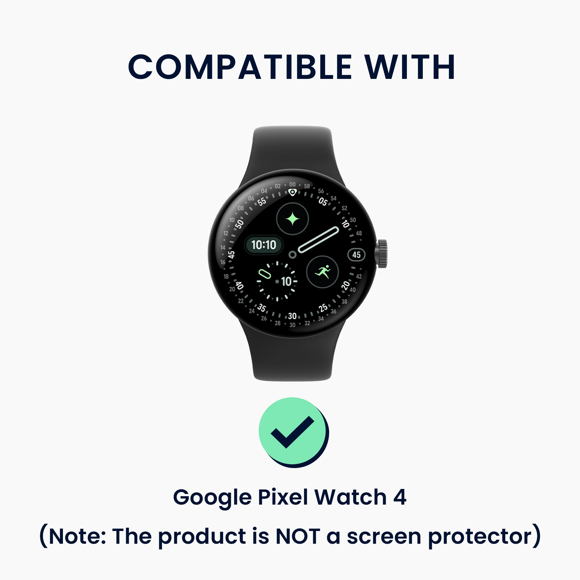 Ochranné rámečky s třpytkami pro Google Pixel Watch 4 41mm kwmobile sada 2 ks - černá / stříbrná