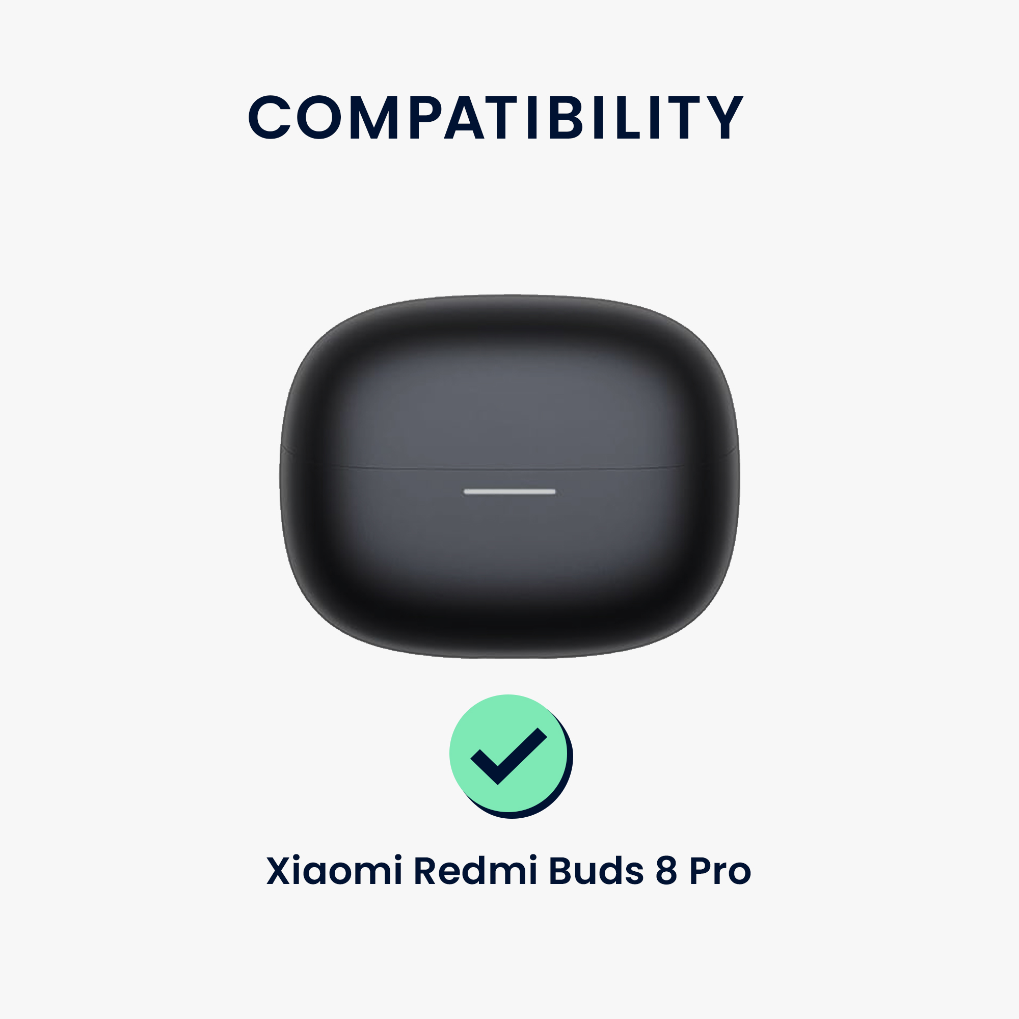 Obal pro Xiaomi Redmi Buds 8 Pro kwmobile s karabinou silikonové - pastelově zelená