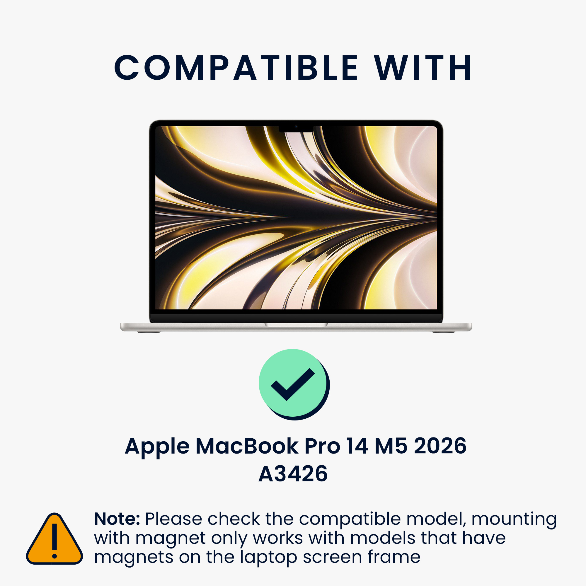 Privacy fólie na notebook pro Apple MacBook Pro 14 M5 2026 A3426 kwmobile - antireflexní, blokuje modré světlo