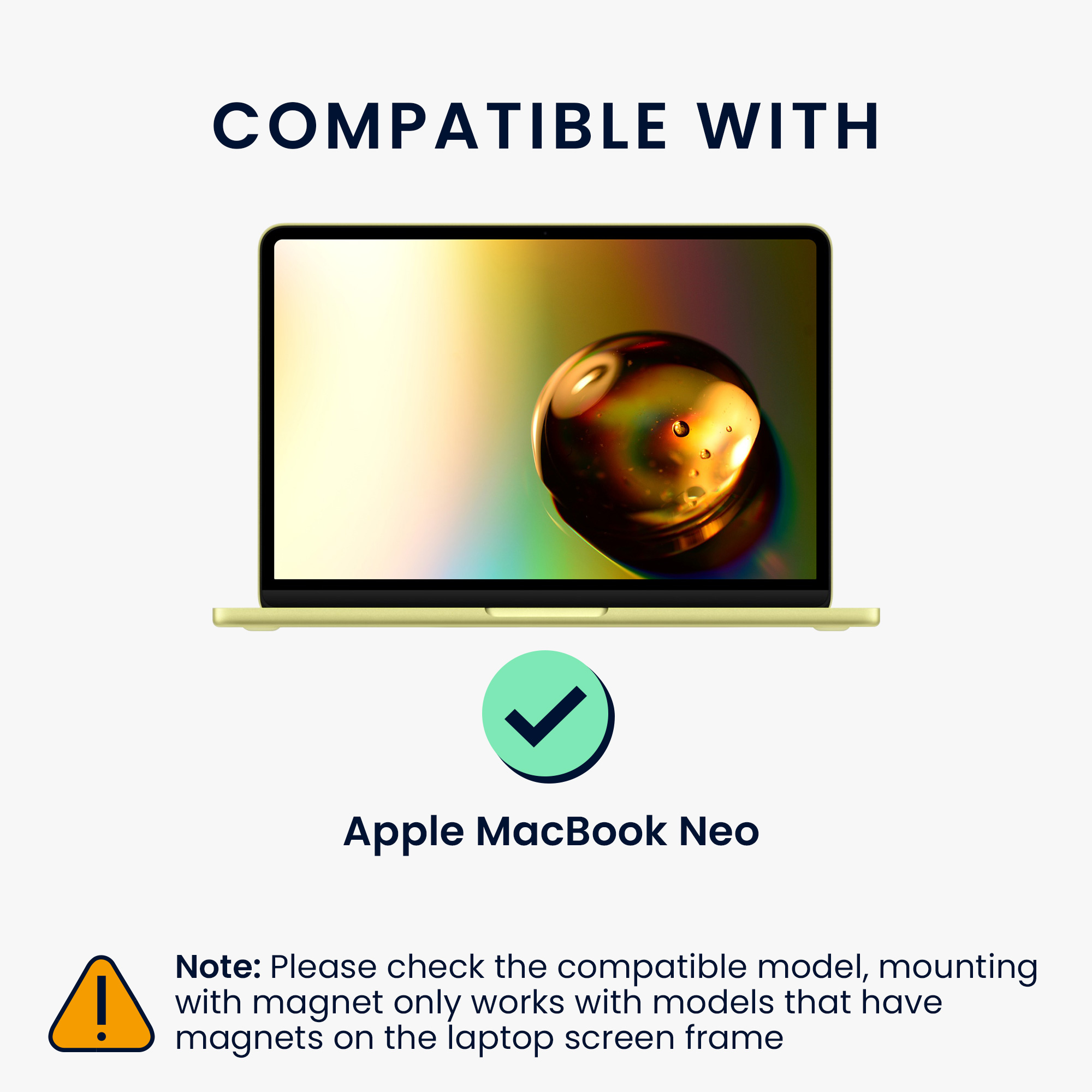 Privacy fólie na notebook pro Apple MacBook Neo kwmobile - antireflexní, blokuje modré světlo