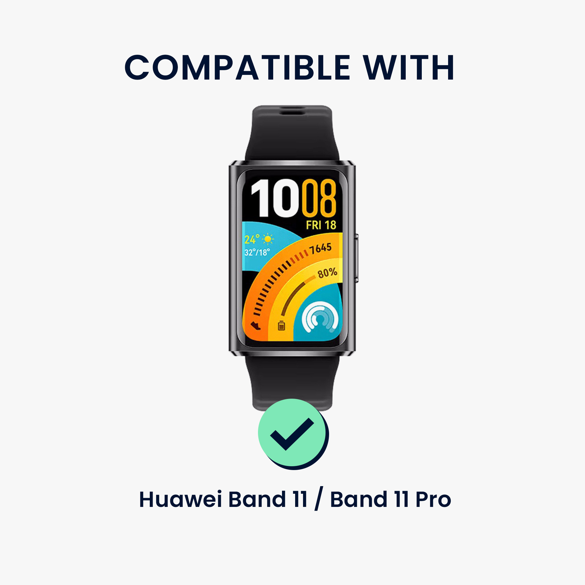Kožený řemínek pro Huawei Band 11 / Band 11 Pro kwmobile - hnědá