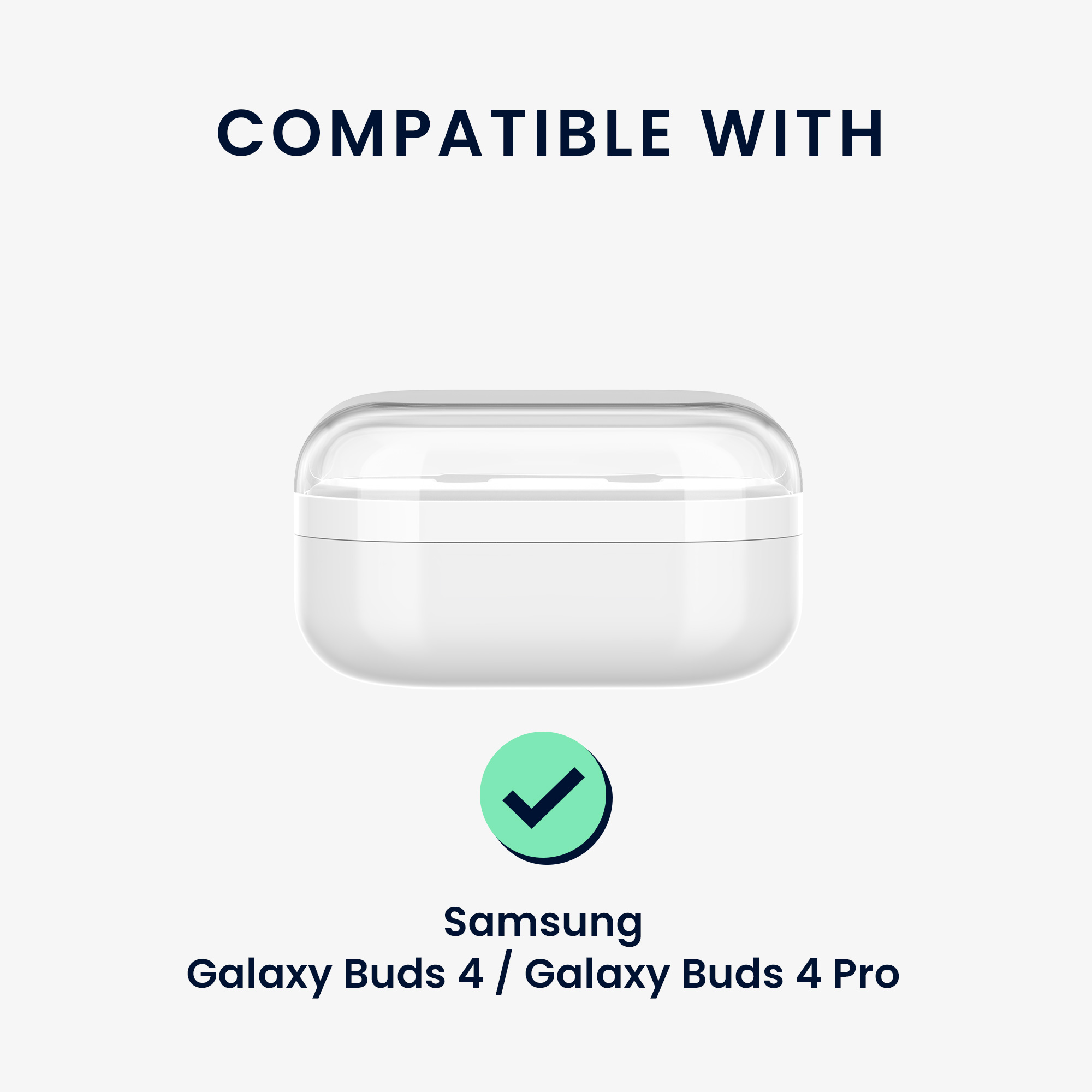 Pouzdro na sluchátka pro Samsung Galaxy Buds 4 / Galaxy Buds 4 Pro kwmobile silikonové - levandulová / transparentní