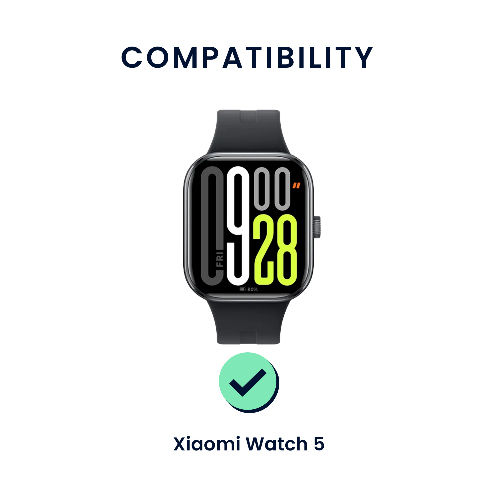Řemínky pro Xiaomi Watch 5 kwmobile silikonové - modrá / šedá