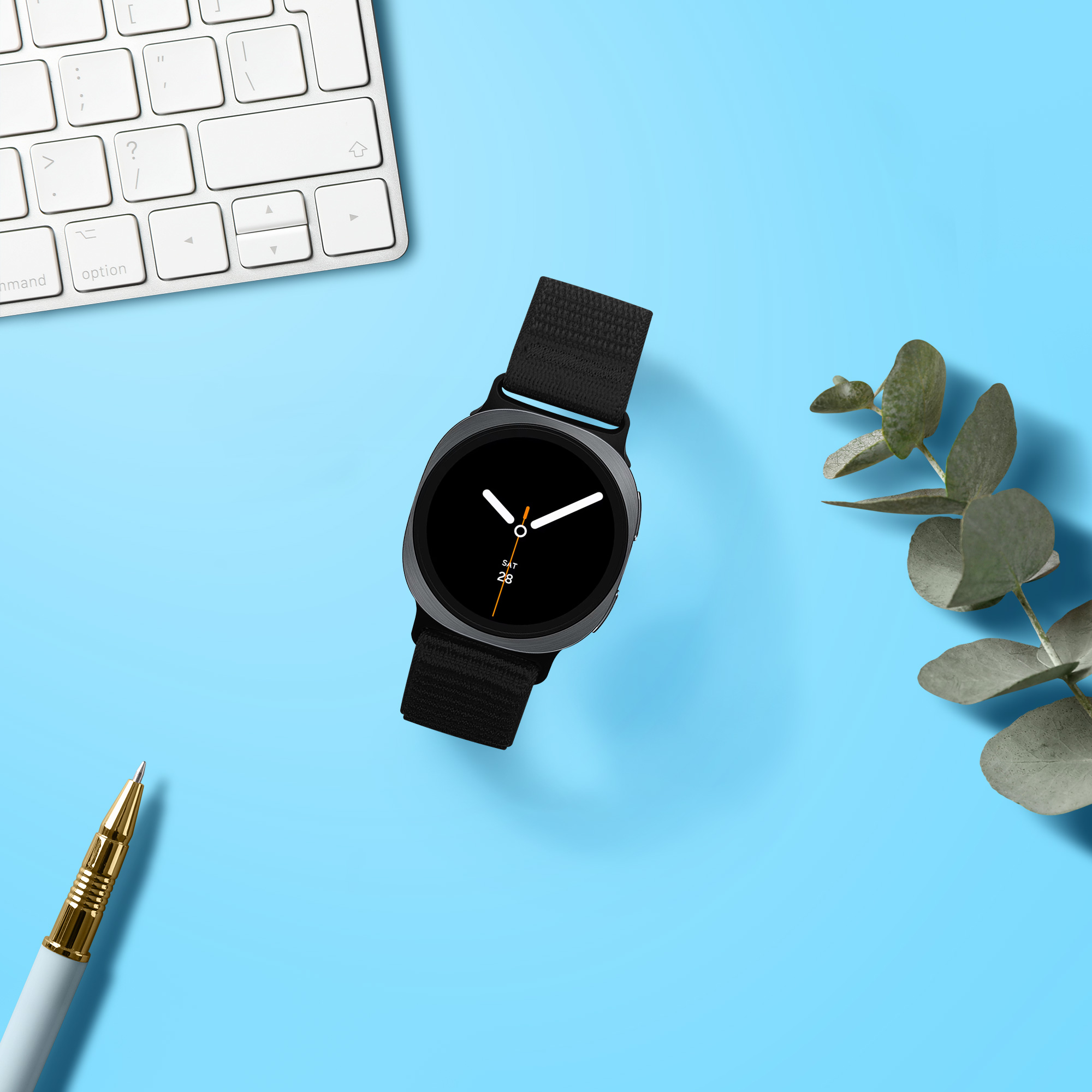 Nylonový řemínek pro Samsung Galaxy Watch 8 / Watch 8 Classic 46 mm kwmobile ‑ černá