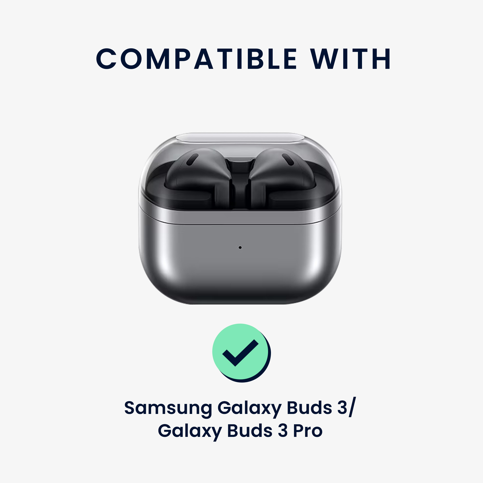 Pouzdro z eko kůže pro Samsung Galaxy Buds 3 / Galaxy Buds 3 Pro kwmobile tenké - hnědá