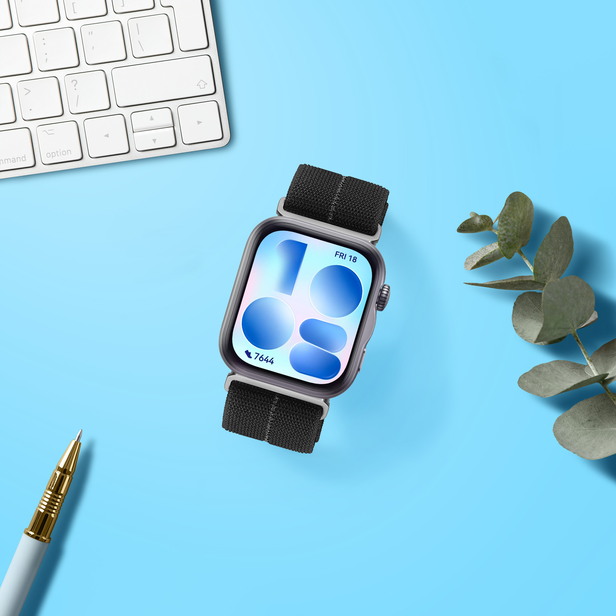 Nylonový pásek pro Huawei Watch Fit 5 / Watch Fit 5 Pro kwmobile nylonové - černá